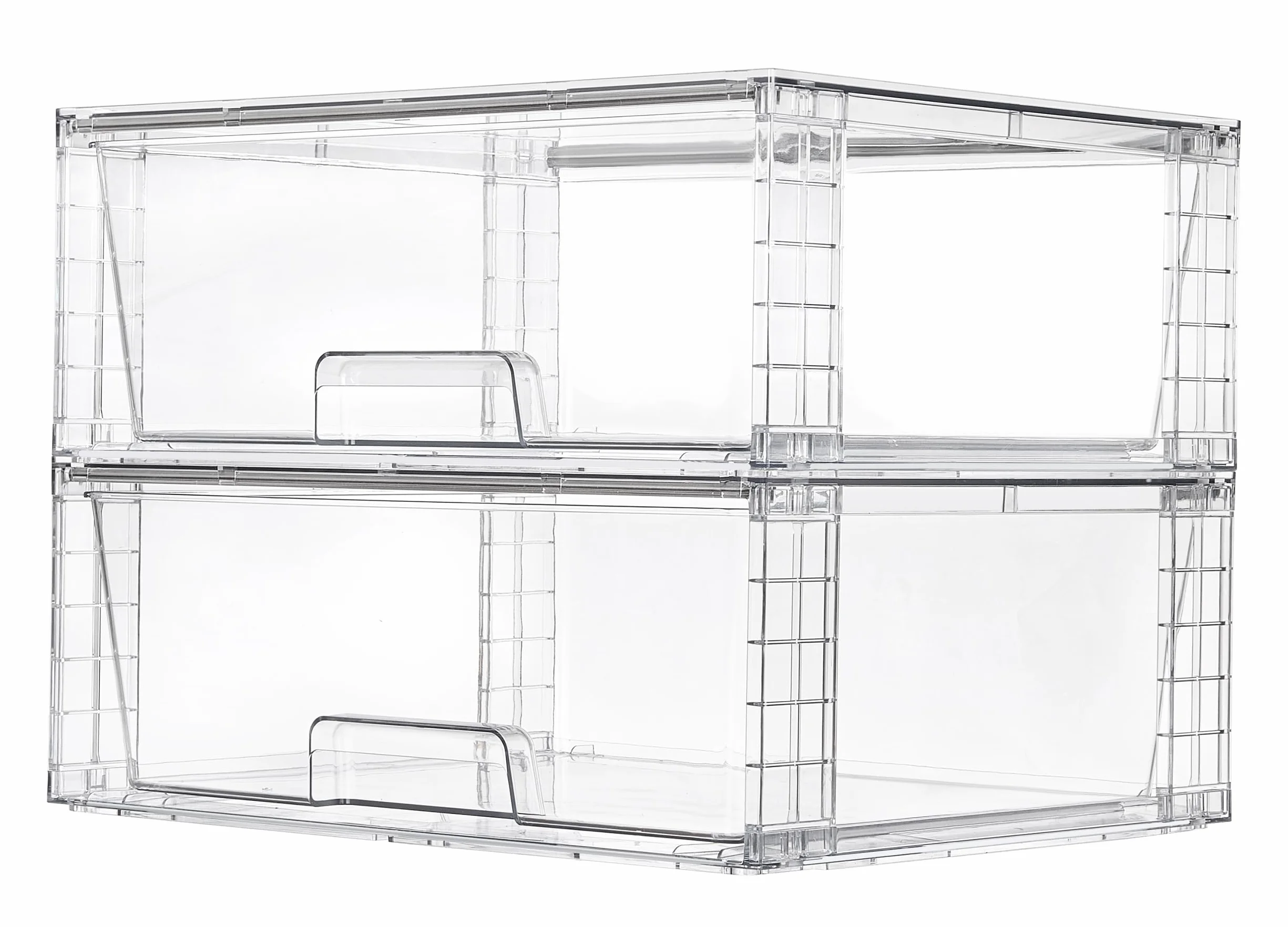 Vtopmart Zestaw 2 szuflad przezroczysty akrylowy organizer do przechowywania pod zlewem