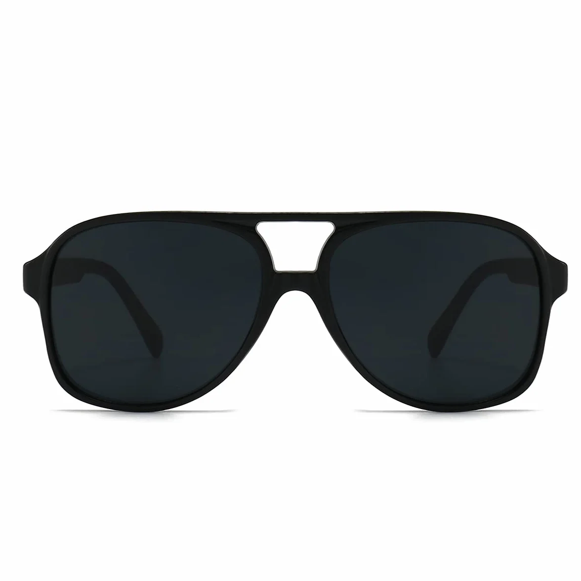 Long Keeper Okulary przeciwsłoneczne w stylu retro z polaryzacją w stylu lat 70., dla kobiet, mężczyzn, ponadwymiarowe, podwójne most, lotnicze, duża oprawka, vintage, ochrona UV400