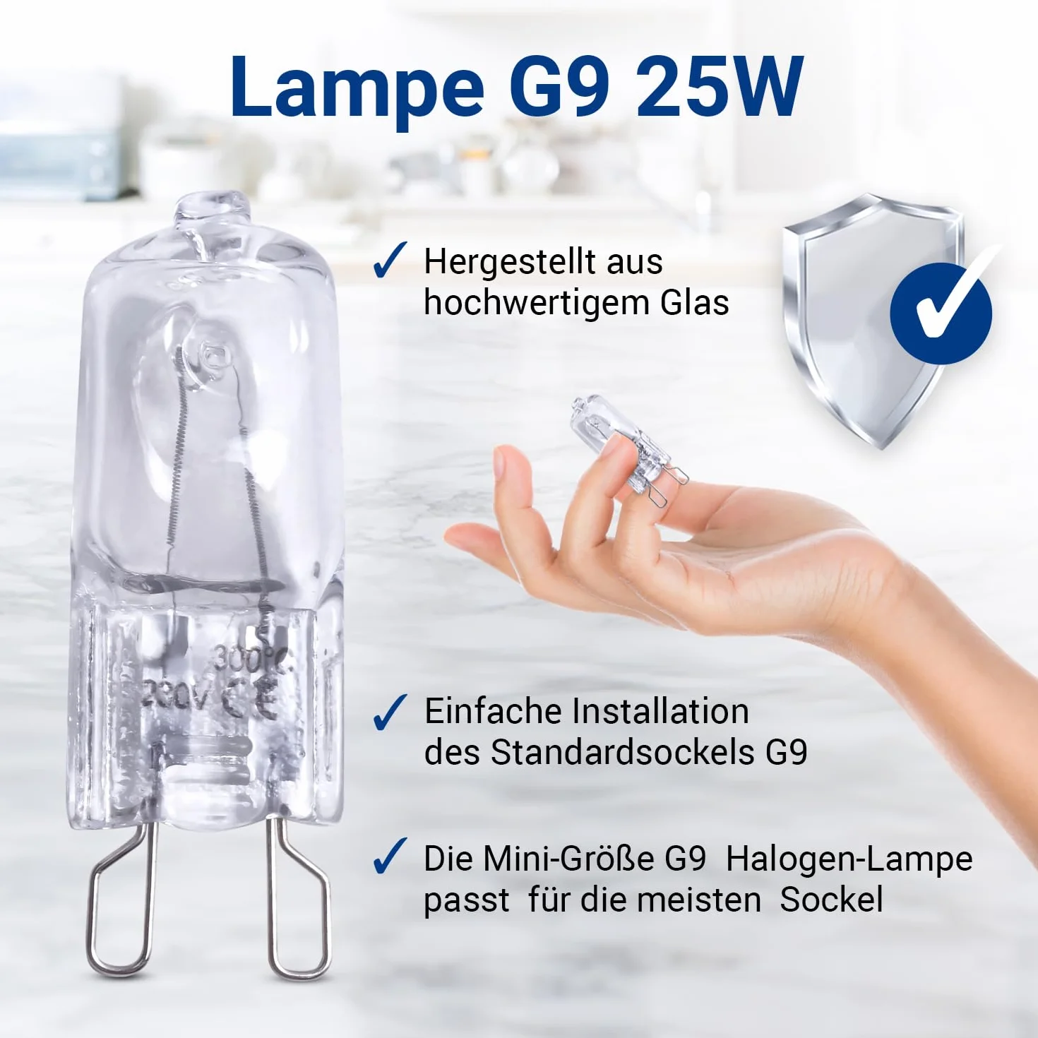 VIOKS żarówka G9 25W 230V zamiennik do piekarnika Bosch Siemens 00607291