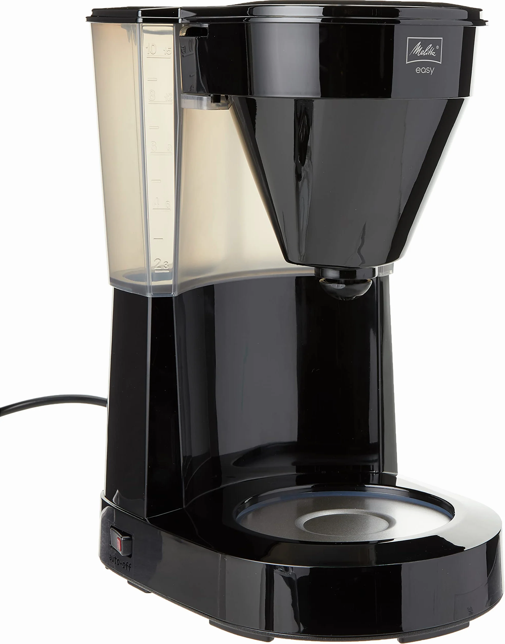 Melitta Easy ekspres do kawy przelewowy ze szklanym dzbankiem, na 10 filiżanek, czarny