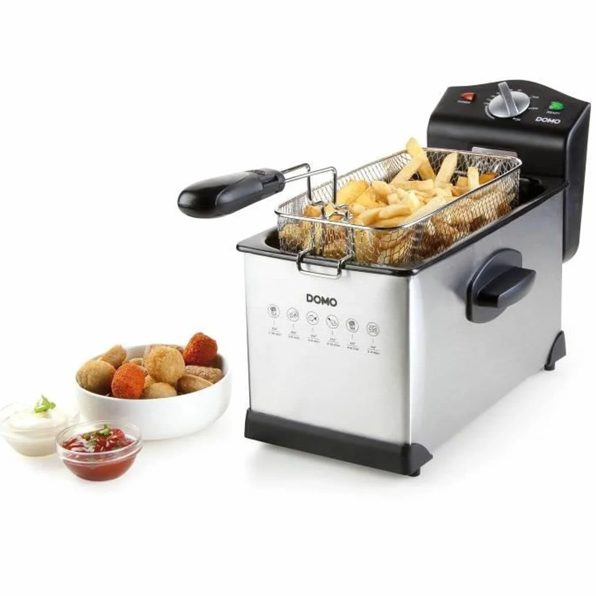 DOMO DO514FR frytkownica stal nierdzewna 3 l - 2000 W