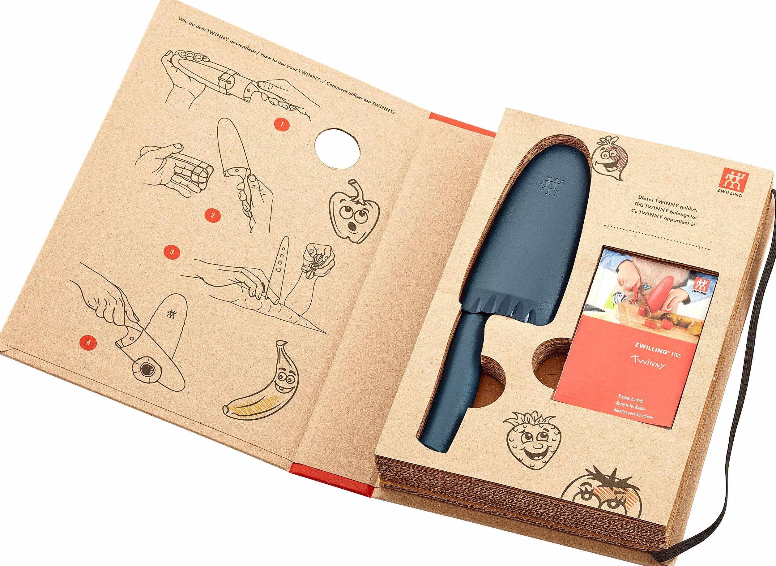 ZWILLING Twinny Kinderkochmesser 10 cm Edelstahl Blau