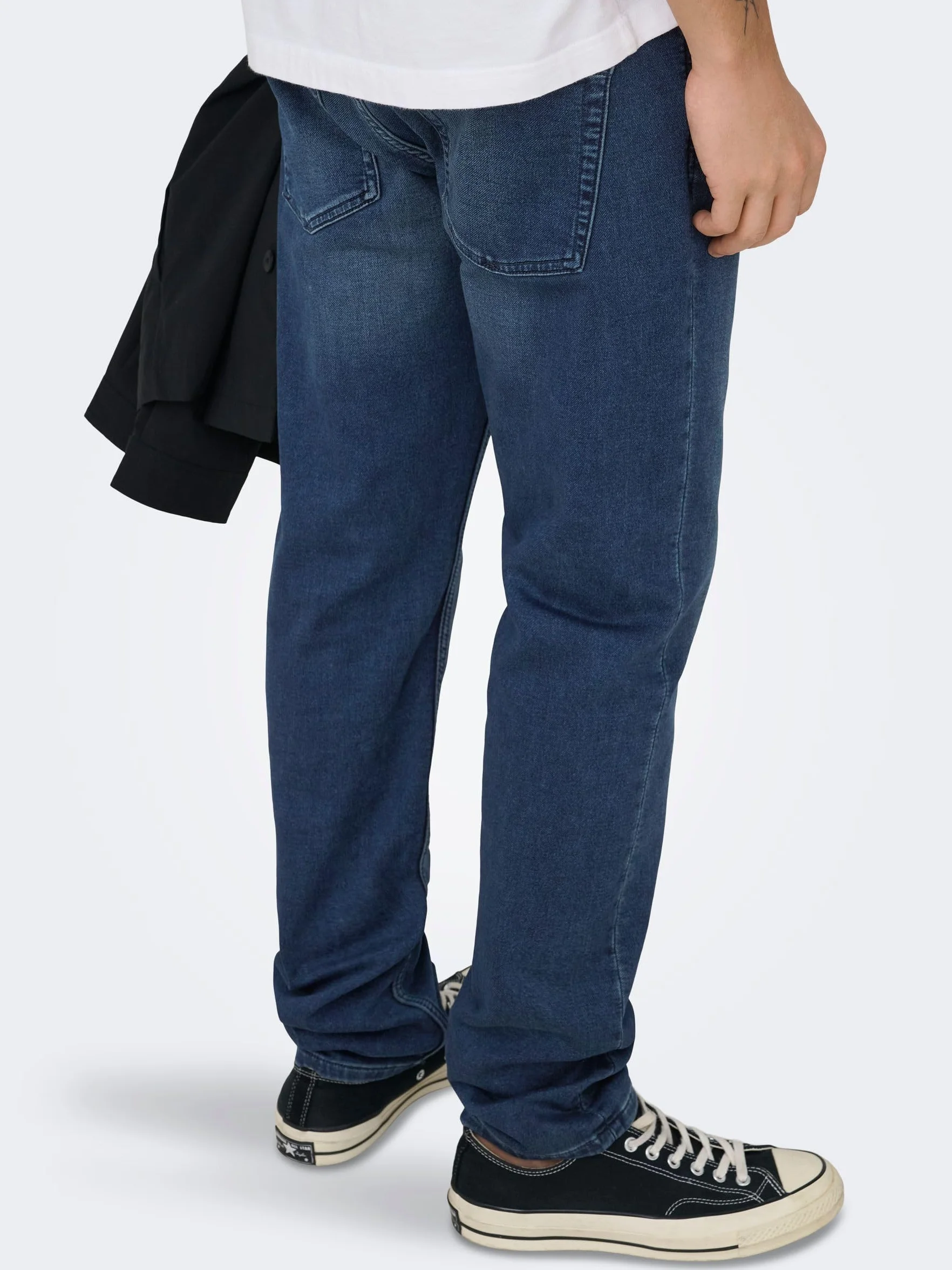 Only & Sons Onsloom Dark Blue Sweat Pk 3631 Noos - Jeansy slim Mężczyźni