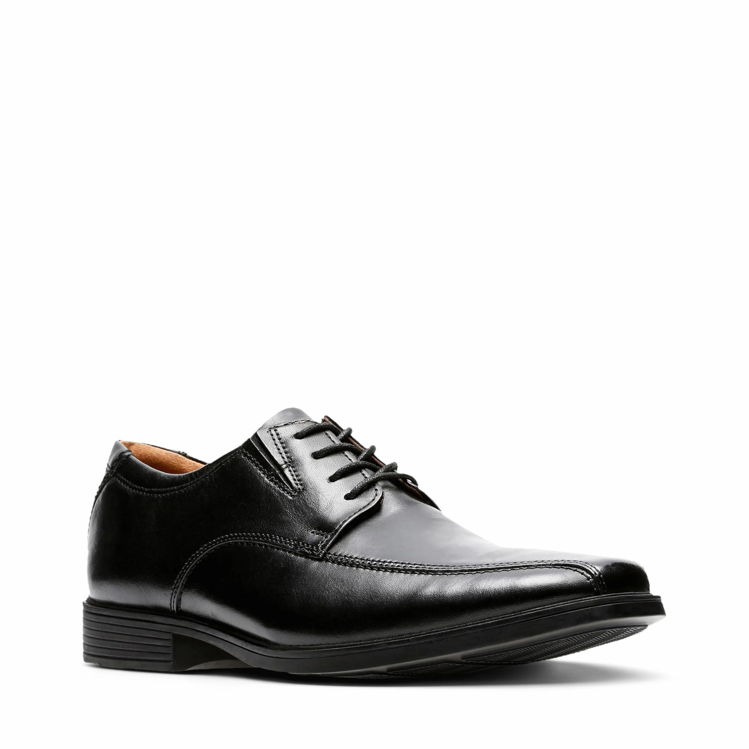Clarks Tilden Walk Mens Black Leather, 10.5
