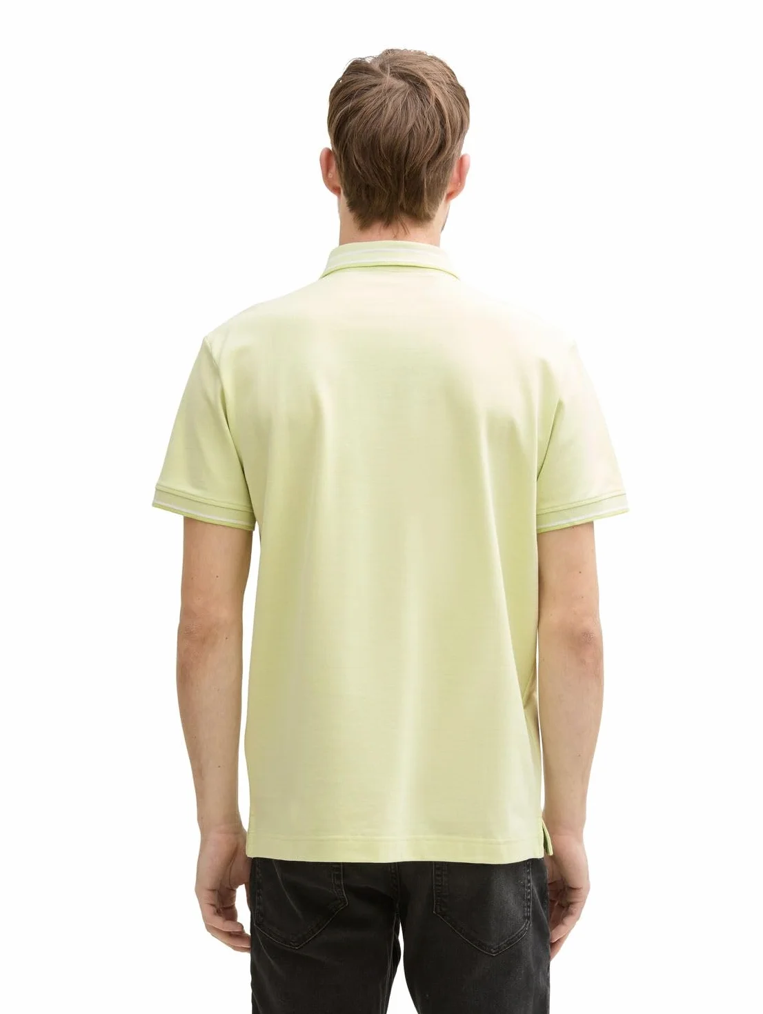 TOM TAILOR Męska koszulka polo, 37704 - Lime Green Two Tone Pique, M