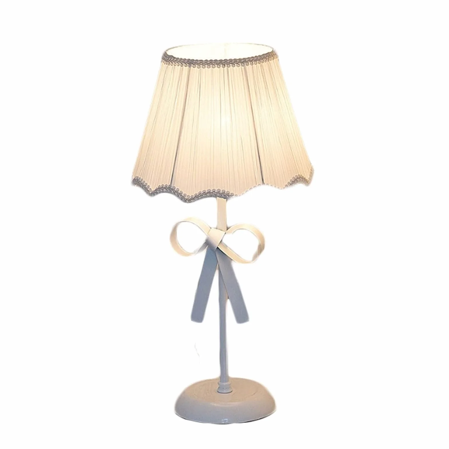 Urocza kokardka lampa stołowa pokój dziewczyn metalowe lampki nocne, dekoracyjna lampka nocna na biurko oświetlenie szafki nocnej do sypialni/23