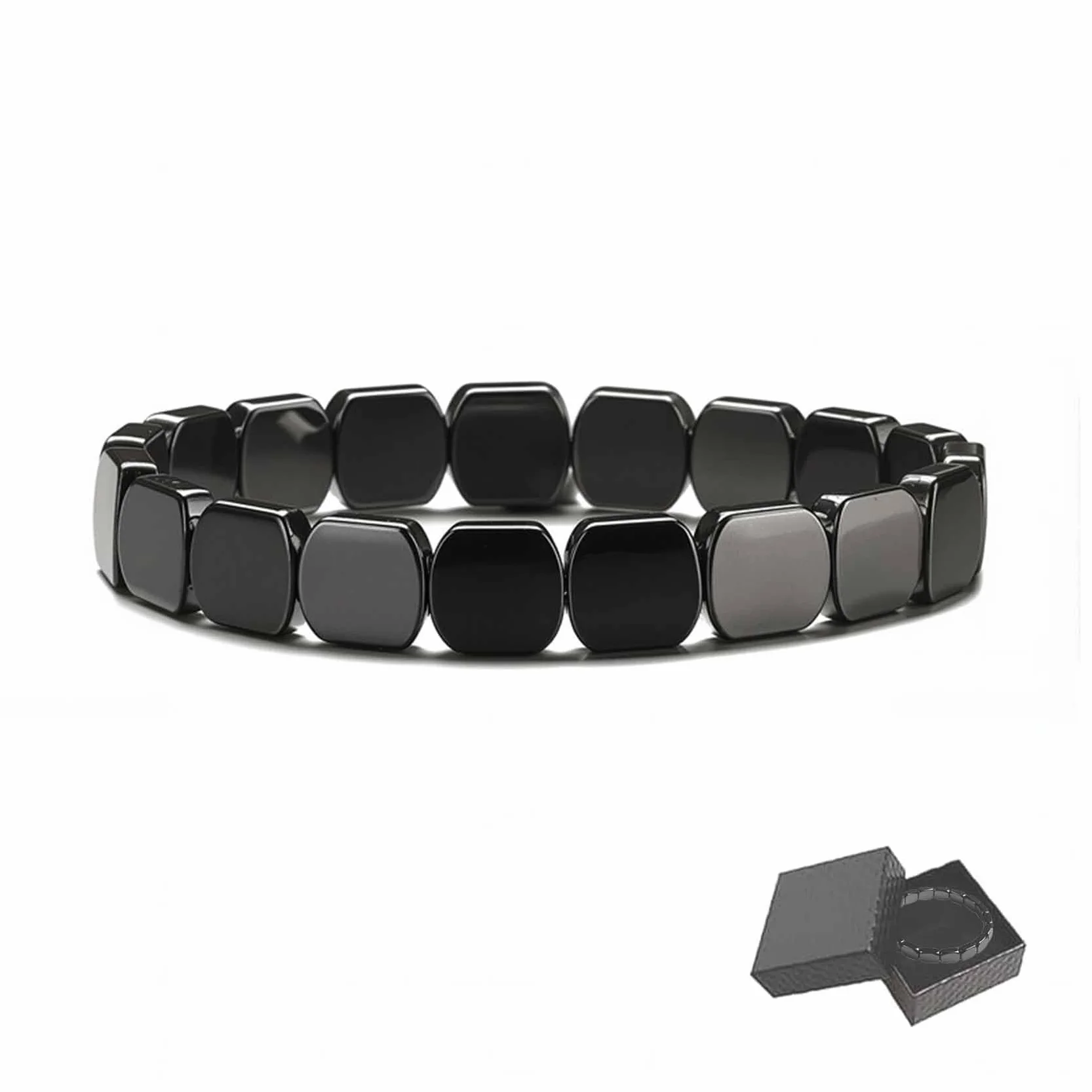 Hemios Hematite Bracelet,Hemys Hematite Bracelet for Men,For Embody Resilience and Vitality,Restore Confidence & Your Edge,Gift for Dad,Husband,Boyfriend