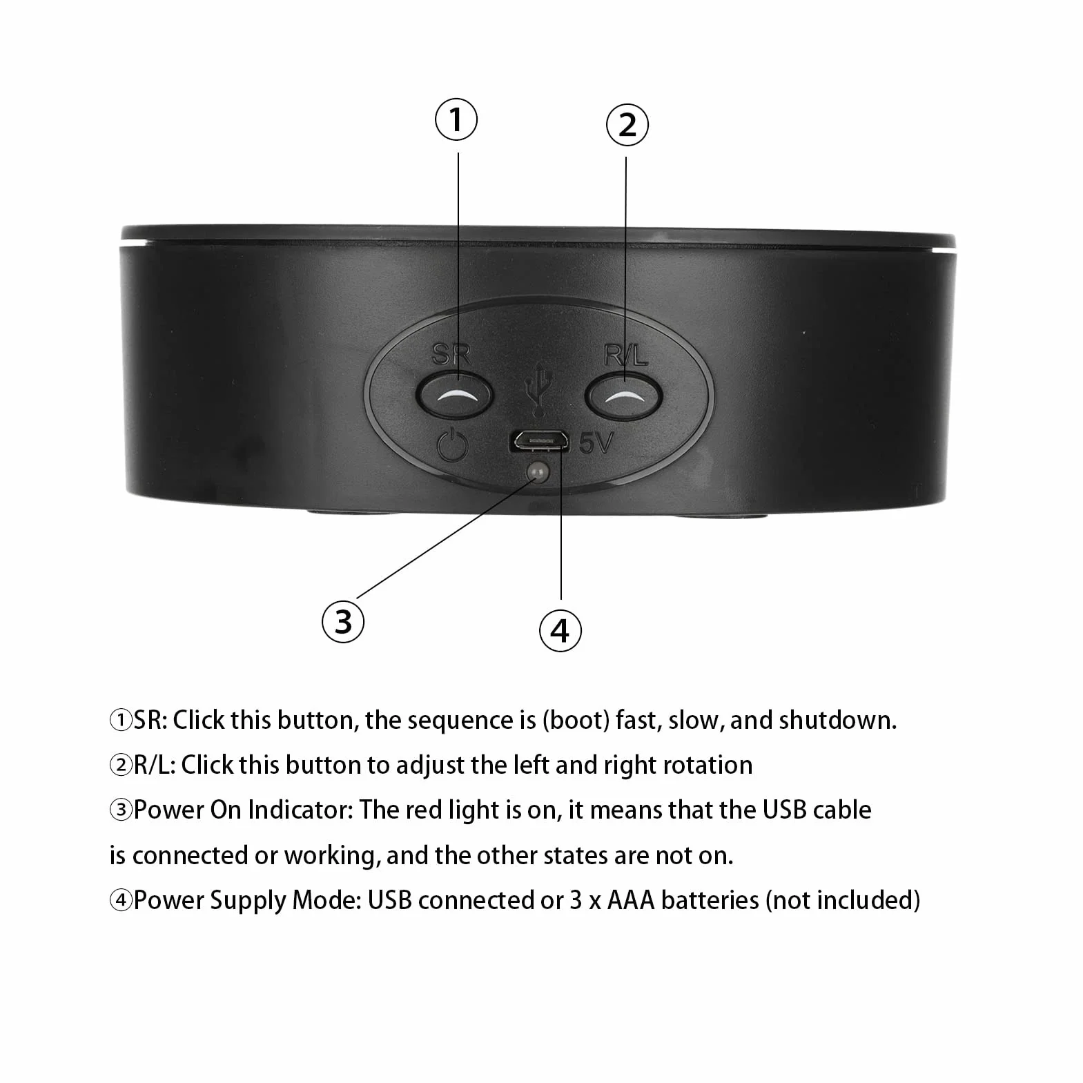 Elektryczna Podstawa Gramofonowa 360 °, Obrotowa Podstawa Wystawowa 360 Stopni, Regulacja Prędkości 2 USB Elektryczny Obrotowy Gramofon, Stojaki Wystawowe(Czarny)