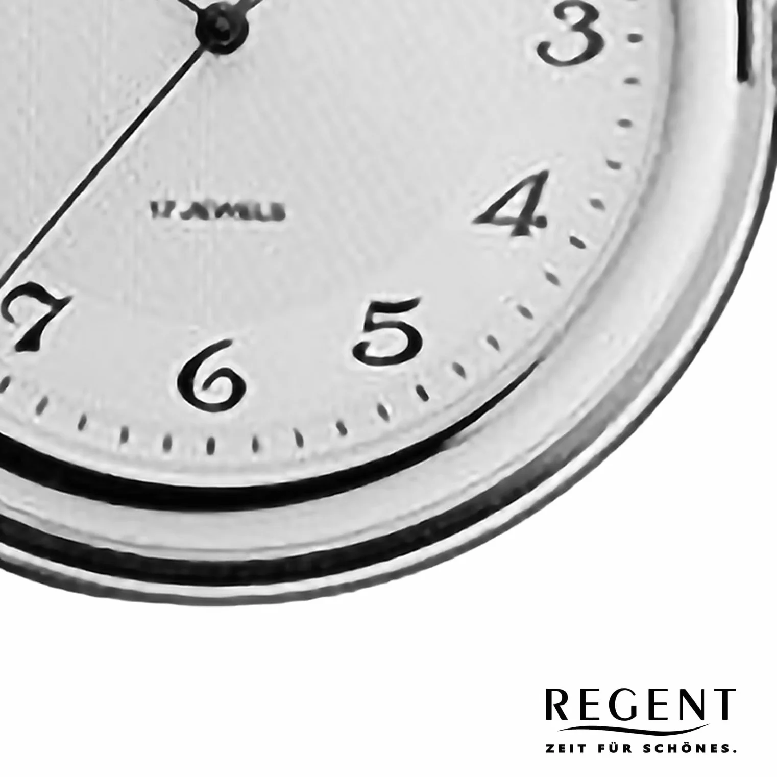 REGENT Savonnette męski zegarek kieszonkowy 50 mm mechaniczny ręczny nakręcany cyfry arabskie