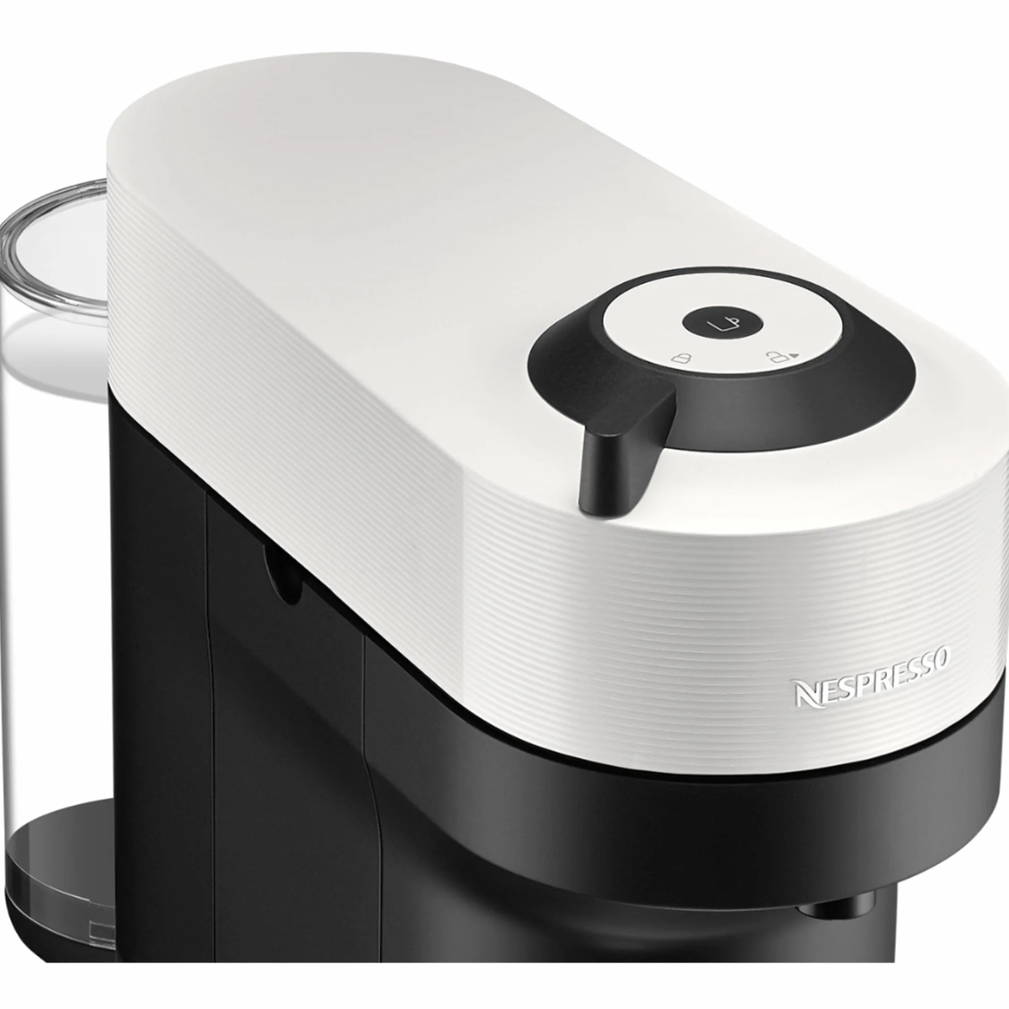 Krups Nespresso VERTUO Pop XN9201 ekspres do kawy na kapsułki, ekspres do kawy Krups, 4 filiżanki, technologia Centrifusion, 35% plastik pochodzący z recyklingu, Coconut White, biały