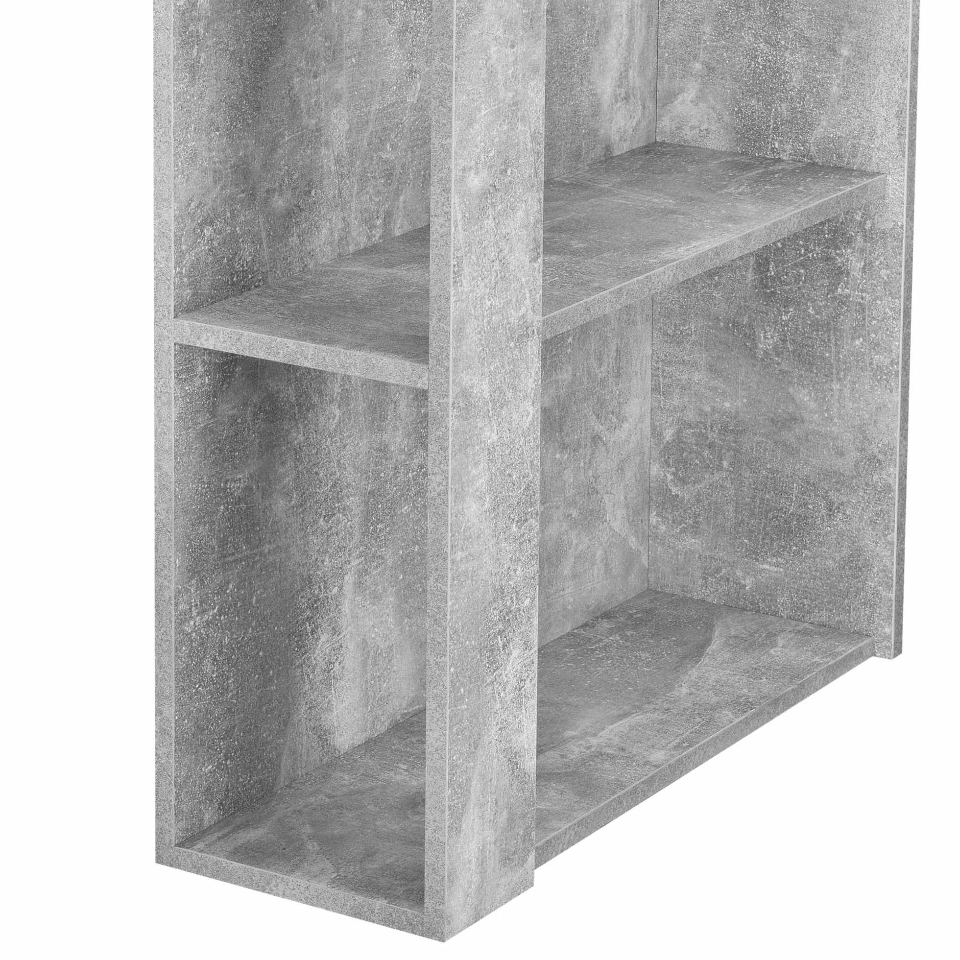 Stół barowy ze zintegrowanym barkiem 120 x 60 x 106 cm 3 półki blat betonowy
