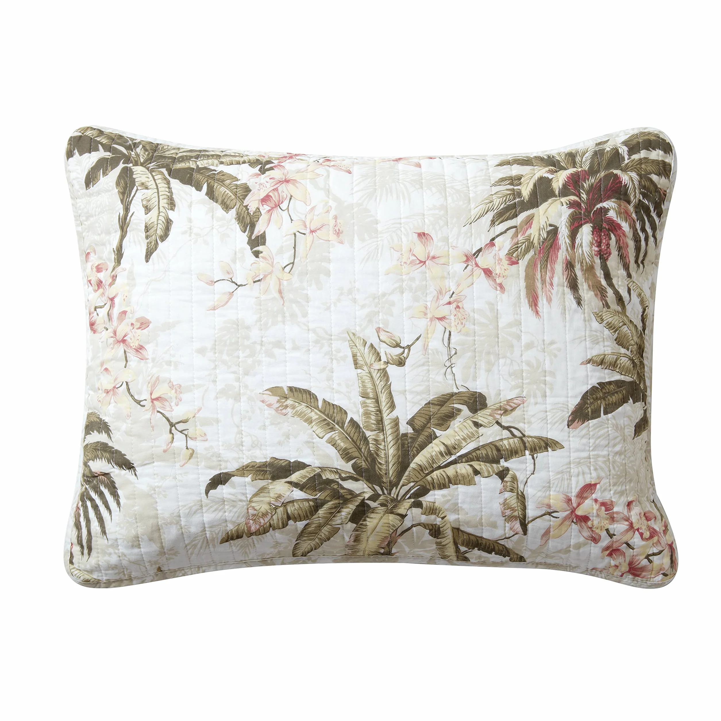 Tommy Bahama zestaw kołder Queen bawełniana pościel dwustronna z poszewkami Bonny Cove Ivory