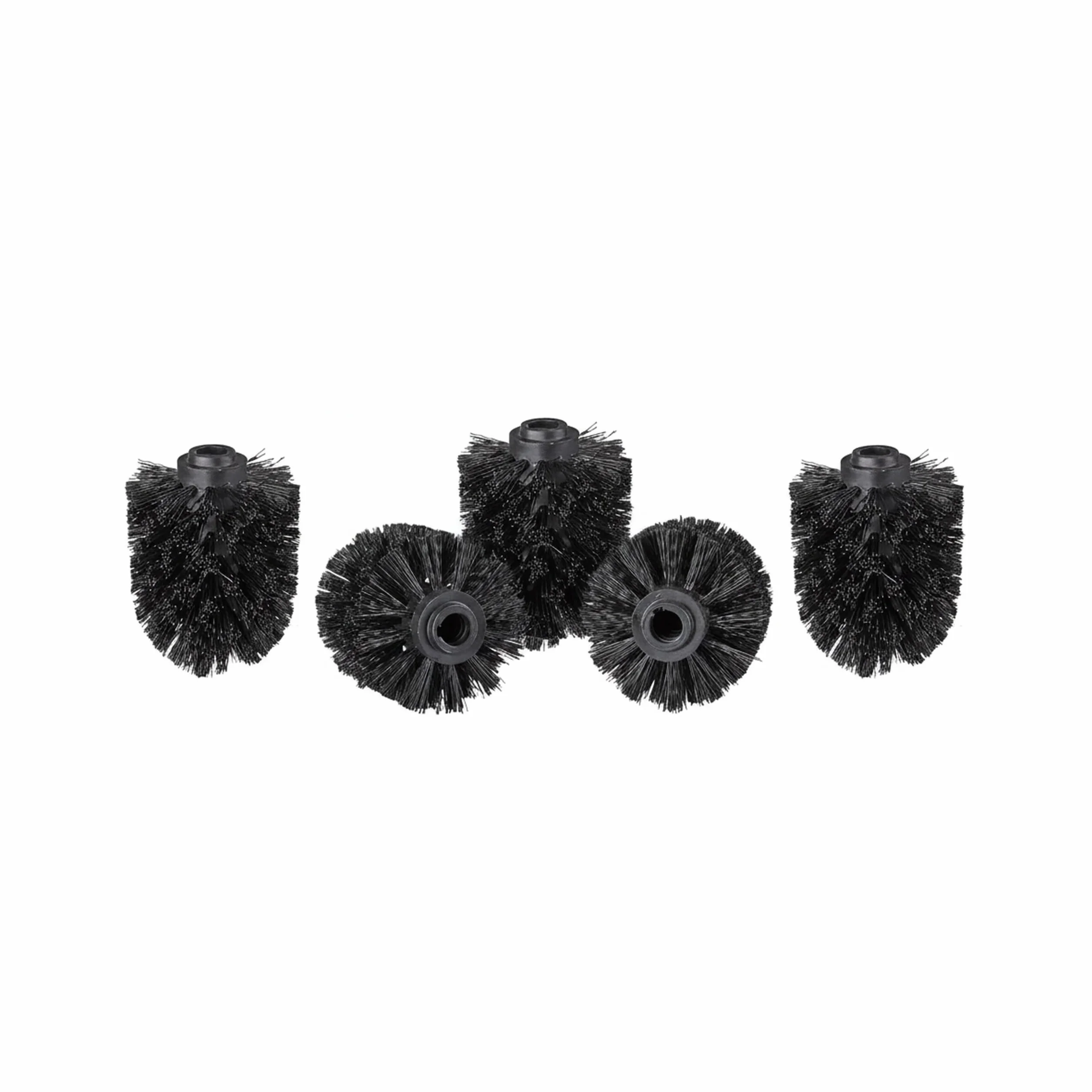 Relaxdays główka do szczotki WC, końcówka zestawu toaletowego, z gwintem 12 mm, średnica głowicy 7 cm, 5 sztuk, czarny