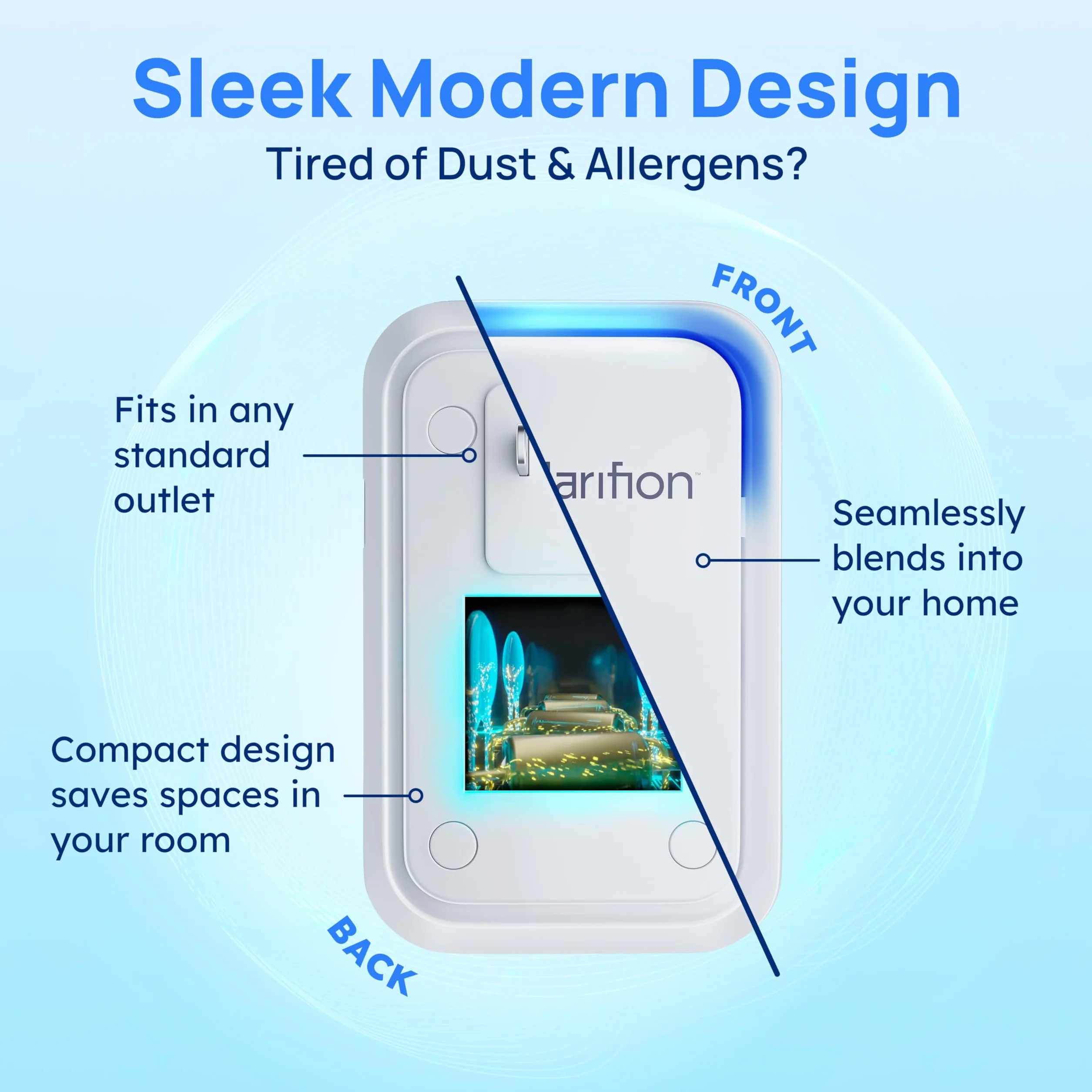 Clarifion Negative Ion Generator 3-pak Filterless Mobile Ionizer Air Purifier