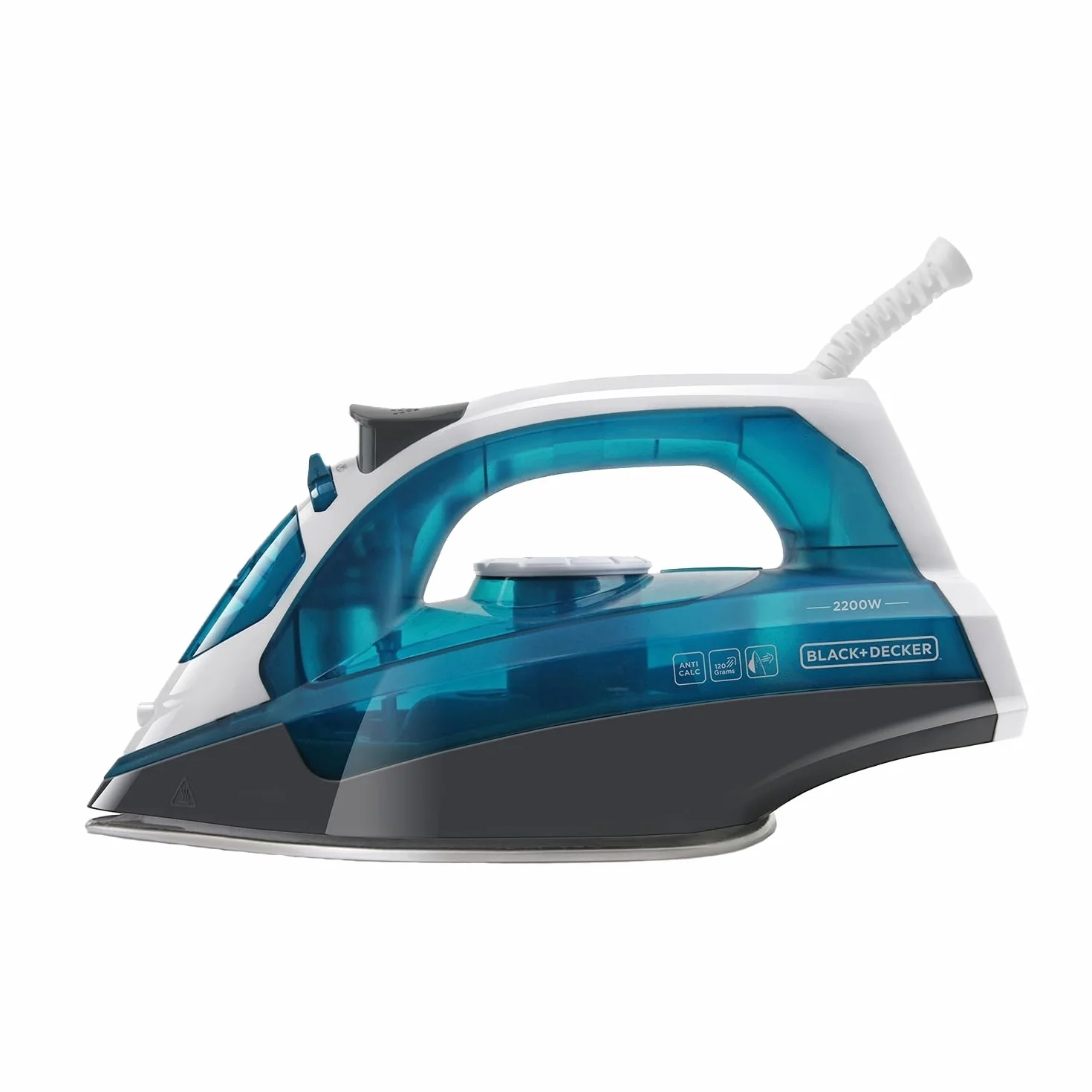 Black+Decker Niebieski BXIR2200E żelazko parowe, 2200, tworzywo sztuczne, 370 ml