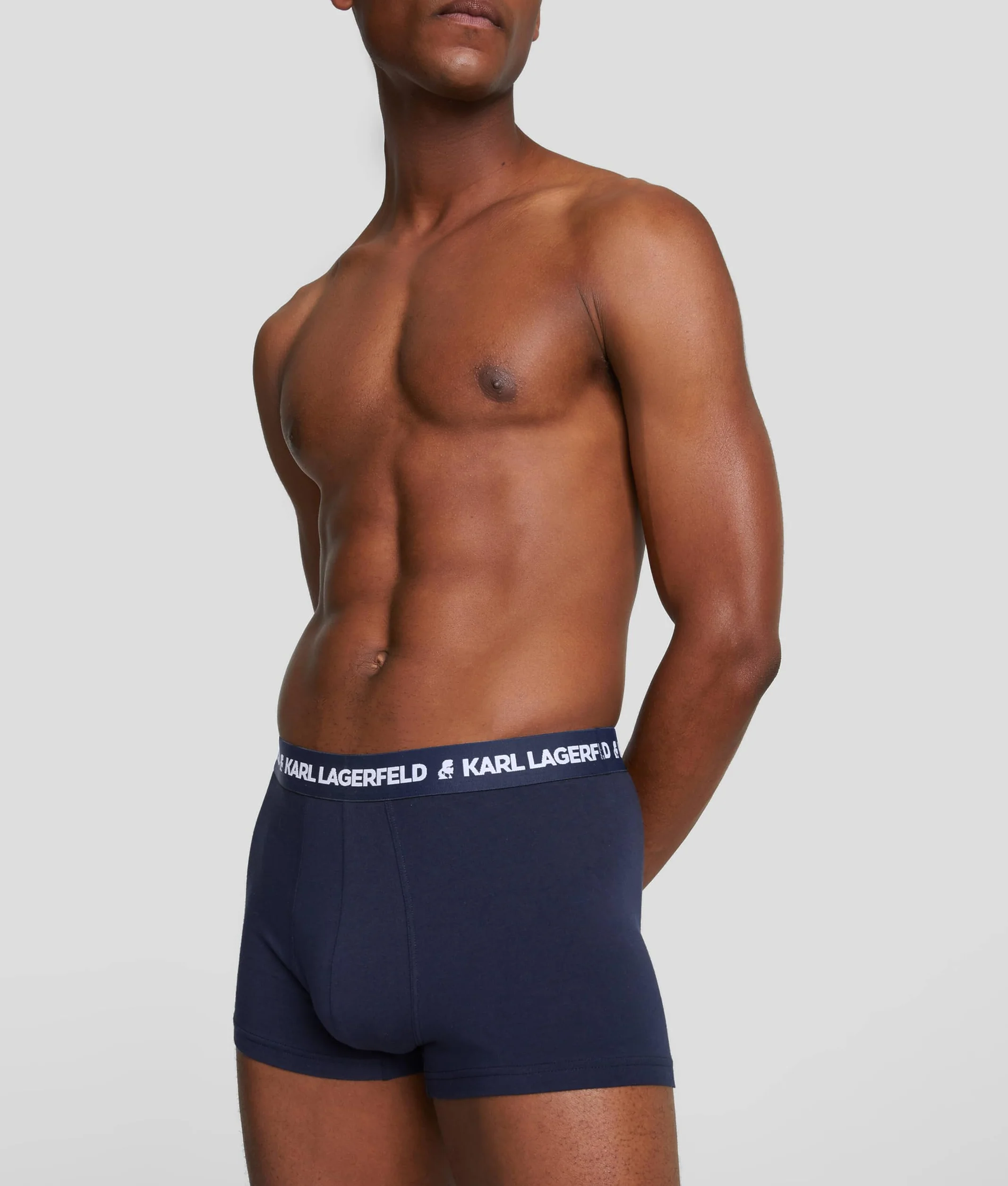 Karl Lagerfeld B.V Men's Karl Lagerfeld zestaw logo (3 sztuki) Trunks, czarny/biały/granatowy, M, czarny/biały/granatowy, M