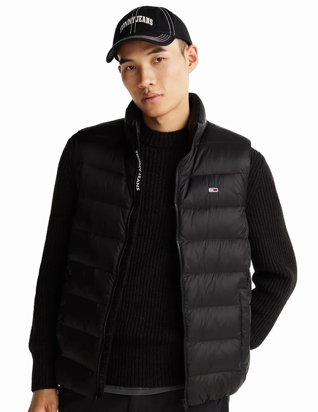 Tommy Jeans Męska kamizelka puchowa TJM LT EXT DM0DM20663, czarna (czarna), M, czarny (czarny), M