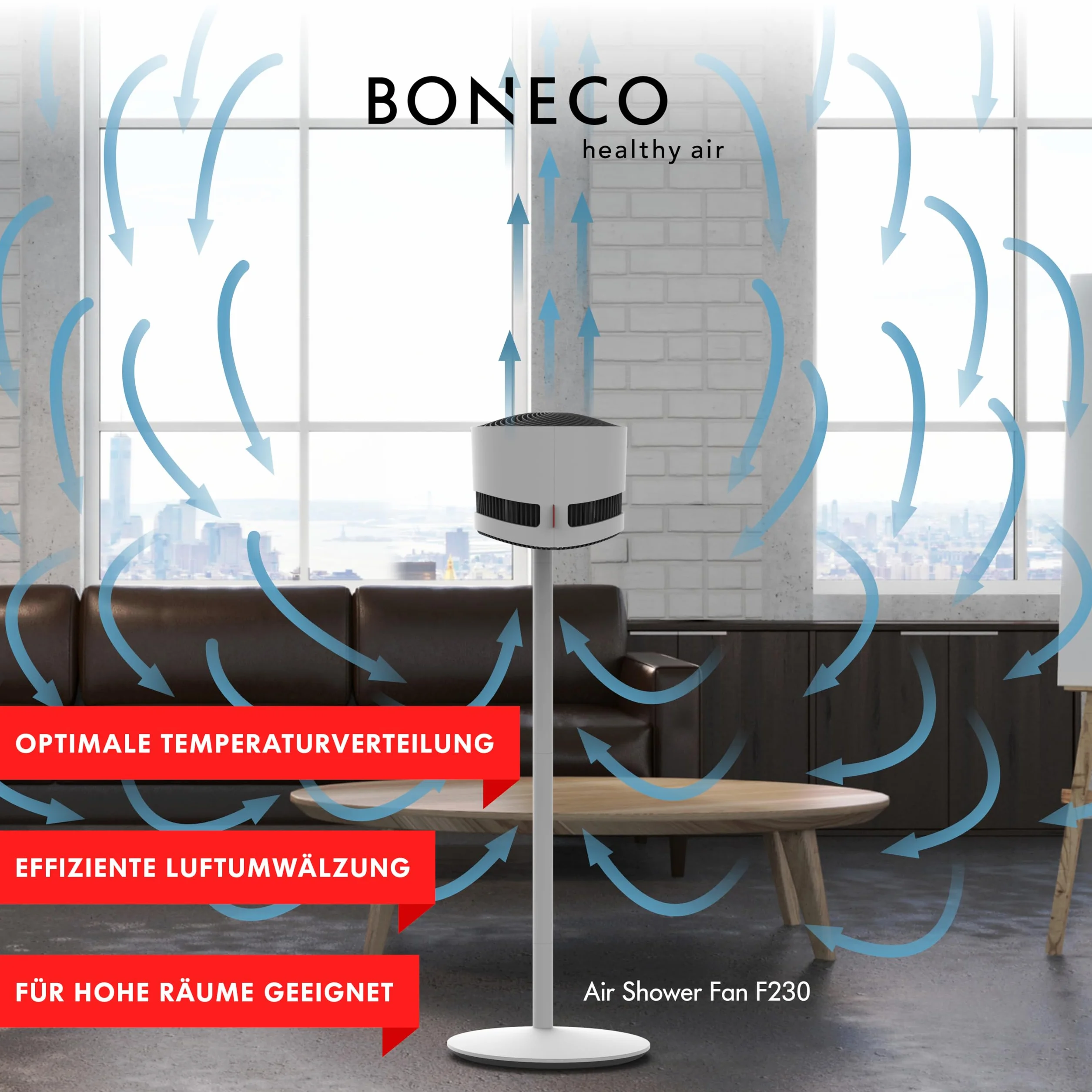 BONECO wentylator Air Shower F230 biały