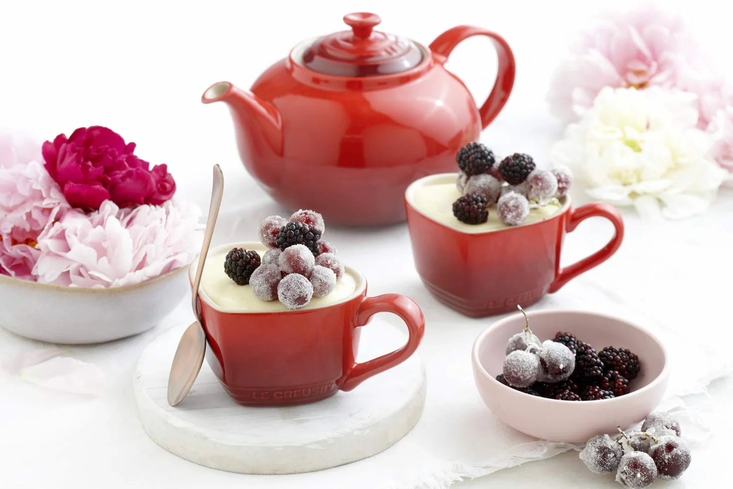 Le Creuset Klasyczny Dzbanek Do Herbaty 1,3 L Kamionka Czereśnia