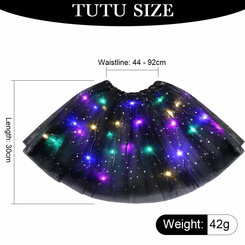 Spódnica tiulowa dla dzieci tutu z podszewką 30 cm