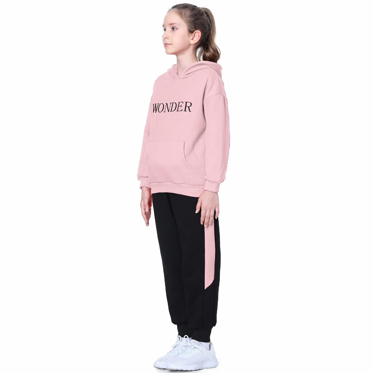 Bluza z kapturem Amur Leopard Costume Jogging Dziecięcy dres Dziewczęcy Zestaw Sportowy 2 szt. + Spodnie do joggingu na wiosnę jesień