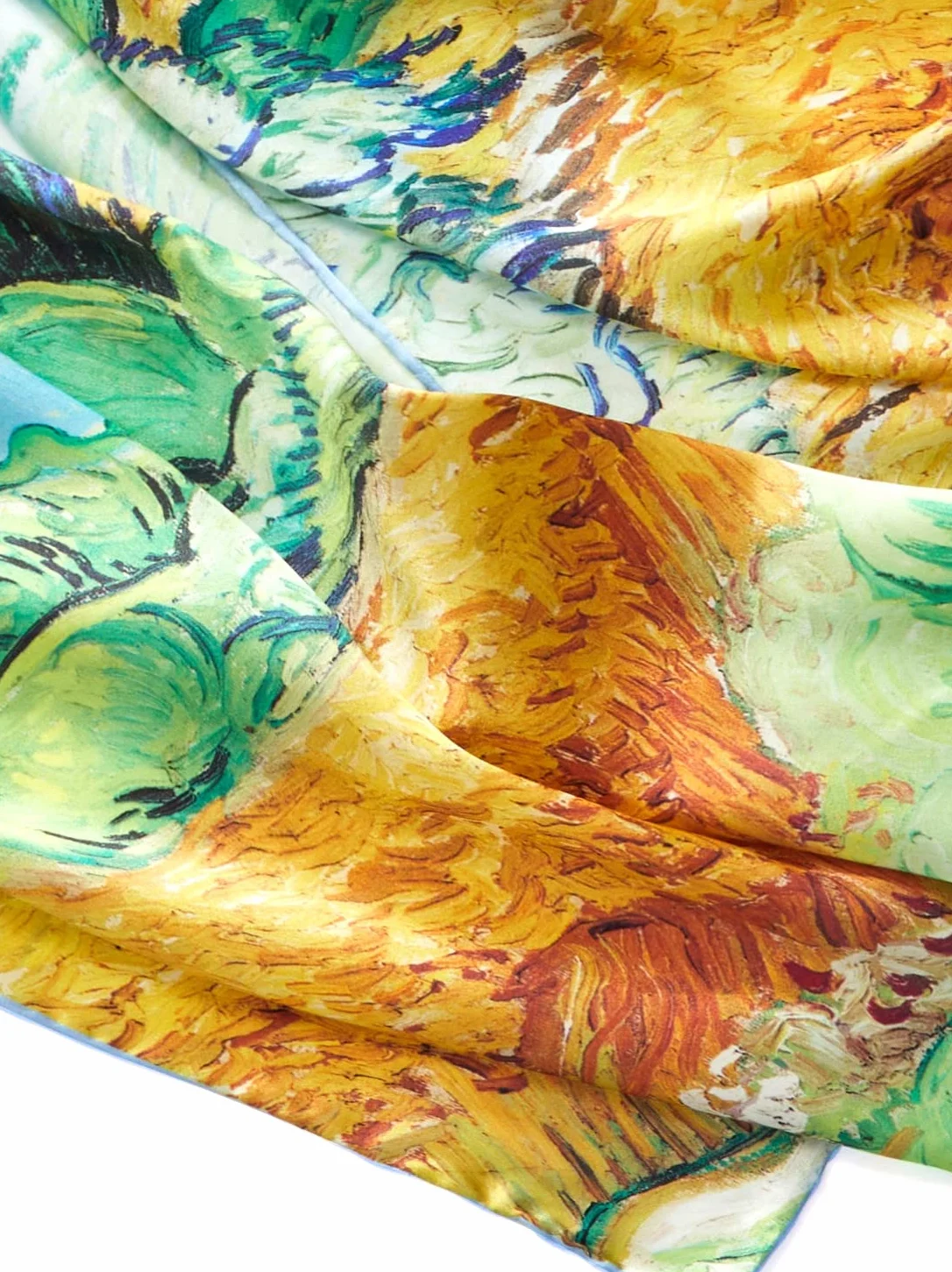 Damski szal jedwabny van Gogh Silk Scarf druk artystyczny