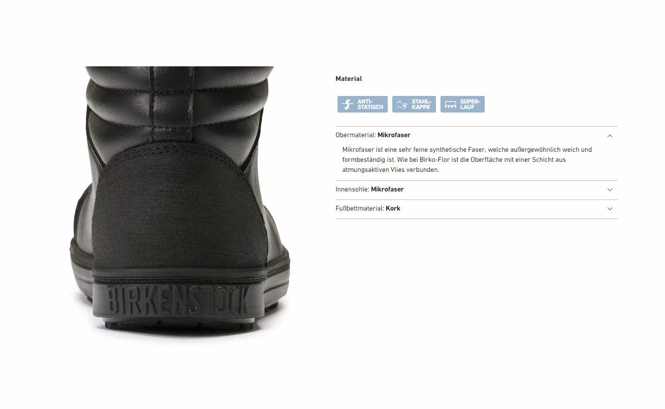 Birkenstock Uniseks Qs 700Profesjonalne buty ochronne QS 700 z mikrofibry, czarne, rozm. 44 EU