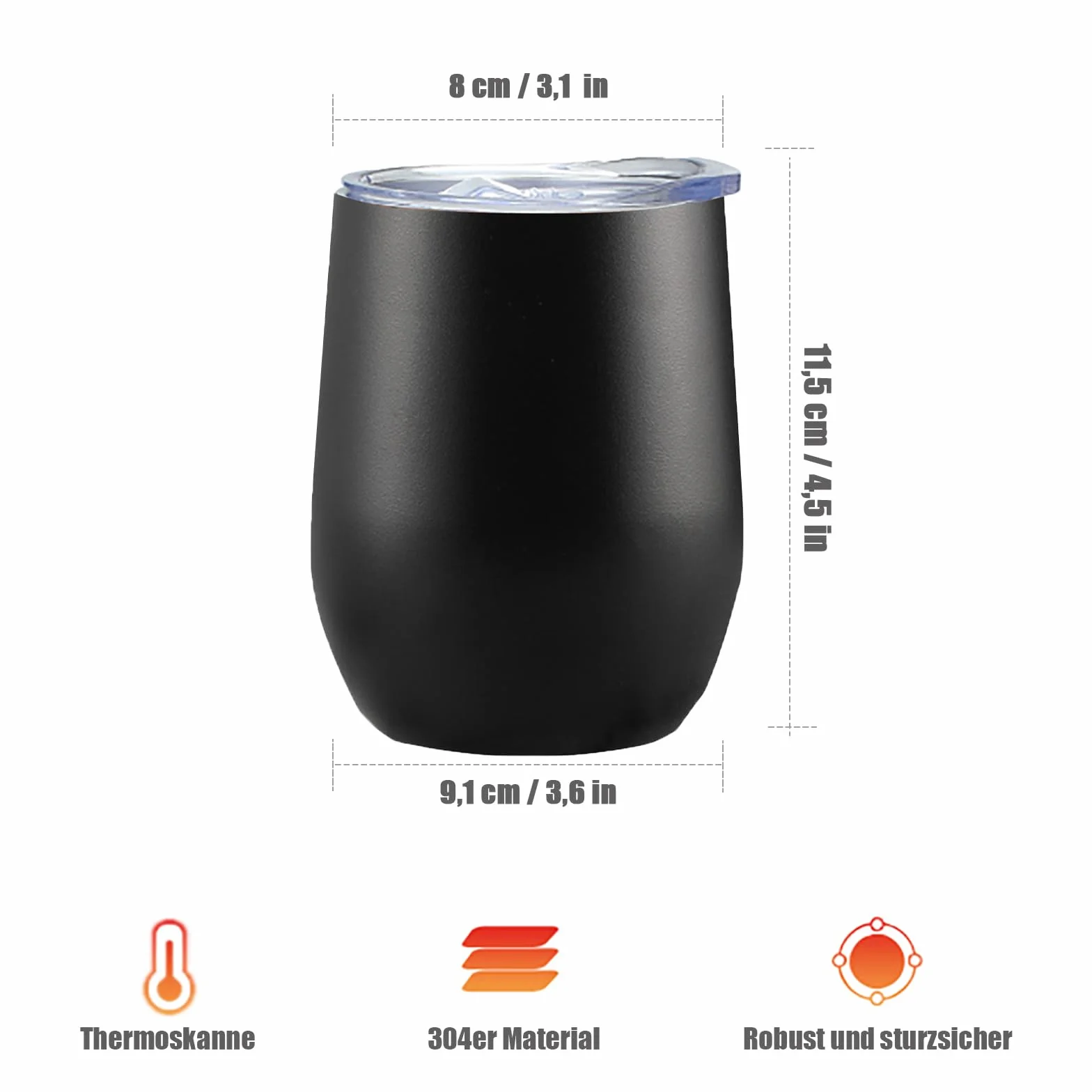 Kubek ze stali nierdzewnej Yerba Mate 360 ml