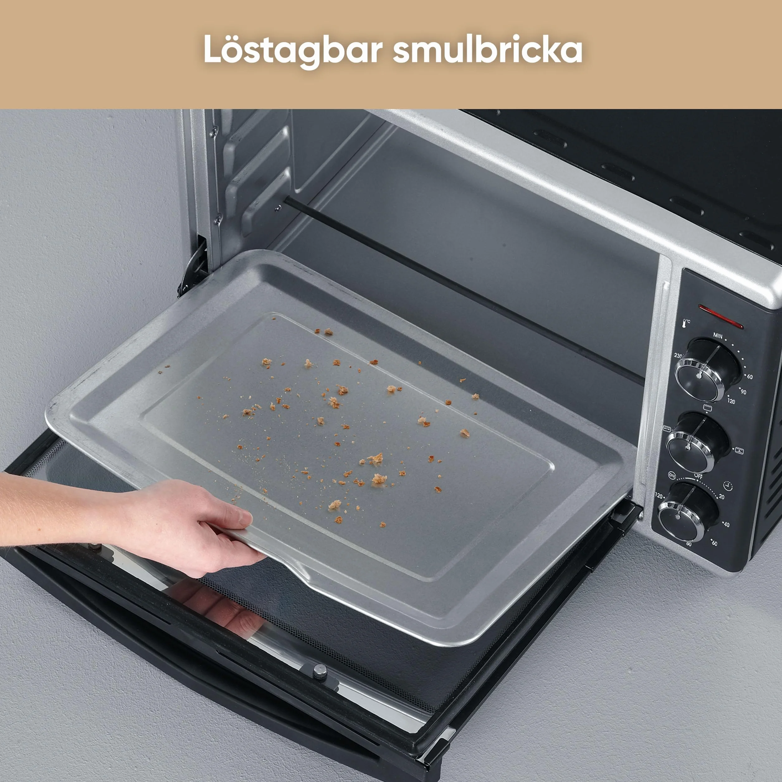 SEVERIN Piec do pieczenia i tostów z funkcją termoobiegu, mini piekarnik z rusztem do grillowania, blachą do pieczenia, rożnem obrotowym i kamieniem do pizzy, uniwersalny piec na gorące powietrze o