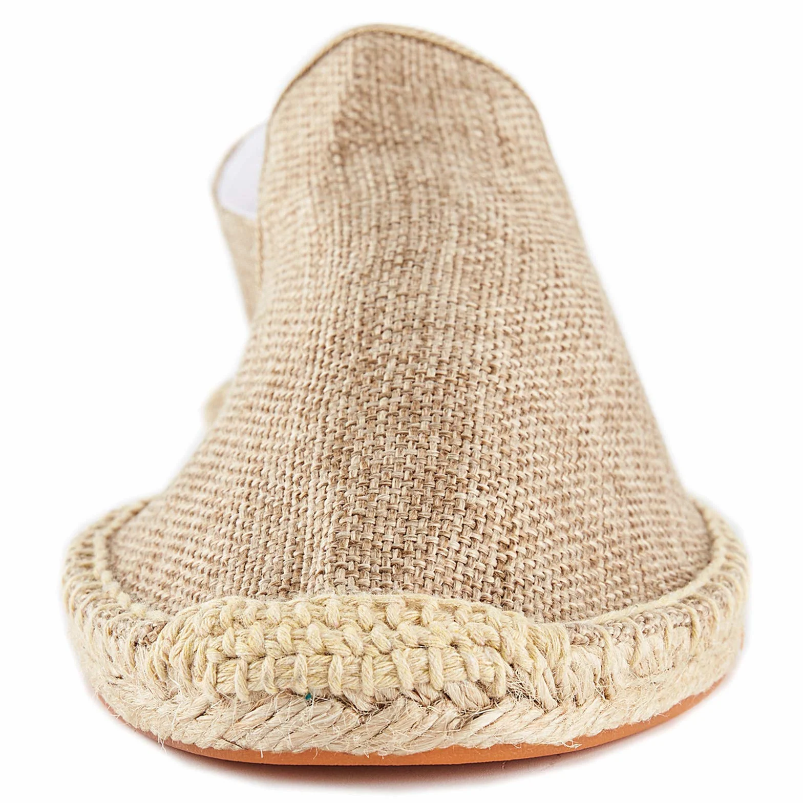 Alexis Leroy Jednolity kolor Slipper Espadryle Męski Flats Slip-On z płótna żaglowego Morela 44 EU