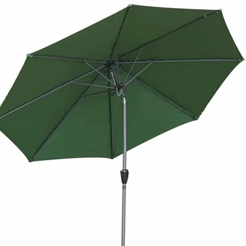 Parasol tarasowy przesunięty - Parasol na zewnątrz do ogrodu przy basenie pokładu trawnika - Przenośny parasol plażowy z UPF50+ ochrona przed przyciskiem nachyleniem i korbem ułatwiającym użytkowanie