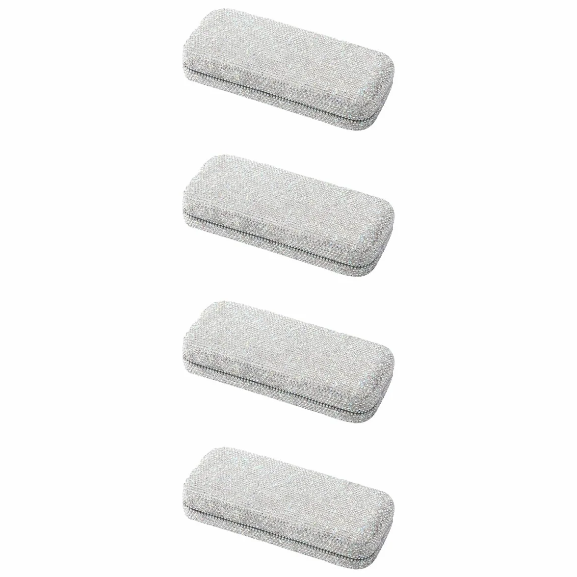 OUNONA 4 Szt. Samochodowe Etui Na Okulary Podróżne Etui Na Okulary Rhinestone Uchwyt Na Okulary