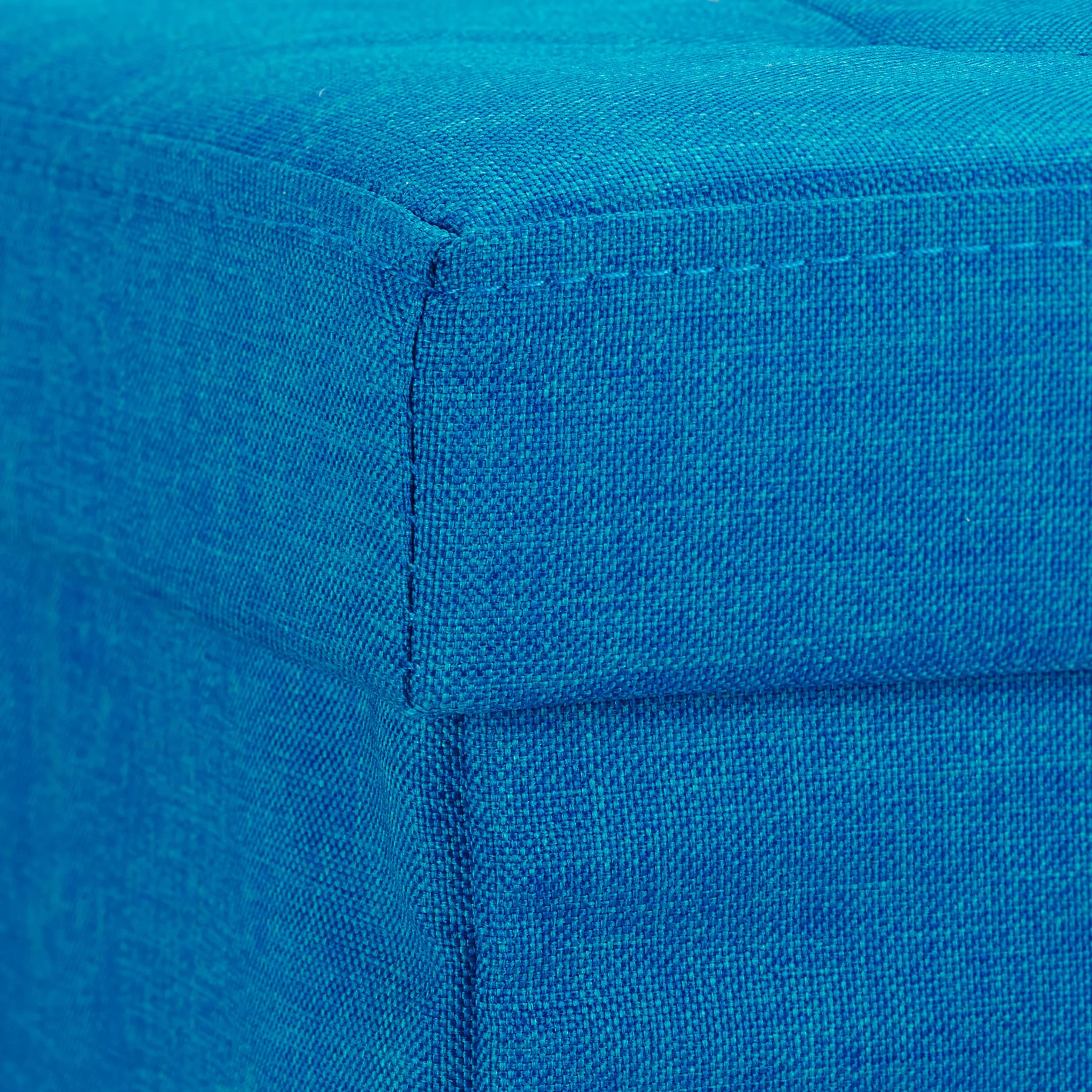 Relaxdays Składany otomana puf kostka 38 x 38 x 38 cm niebieski