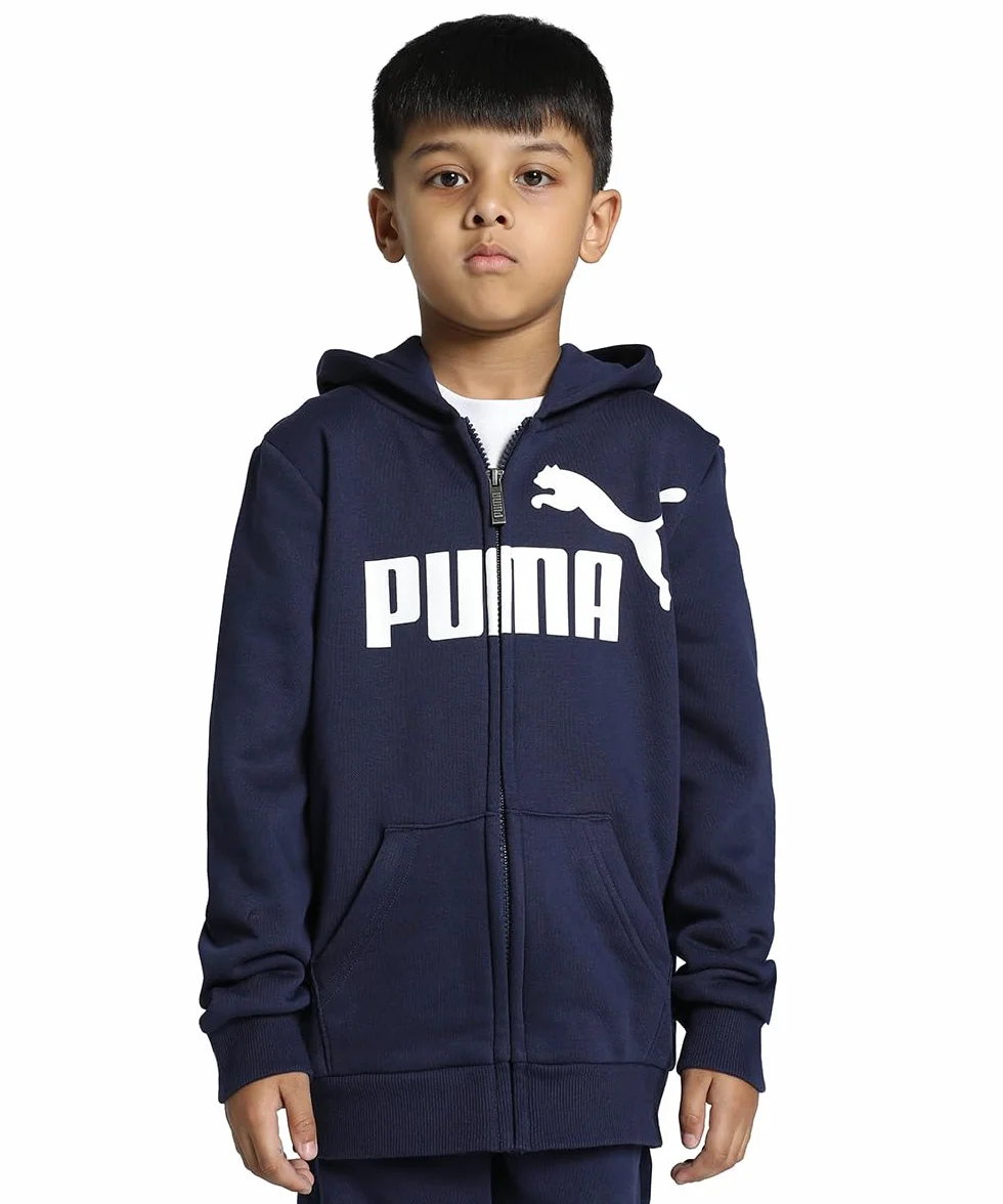 PUMA Spodnie Unisex - Dzieci i młodzież Ess Logo Hooded Fl B