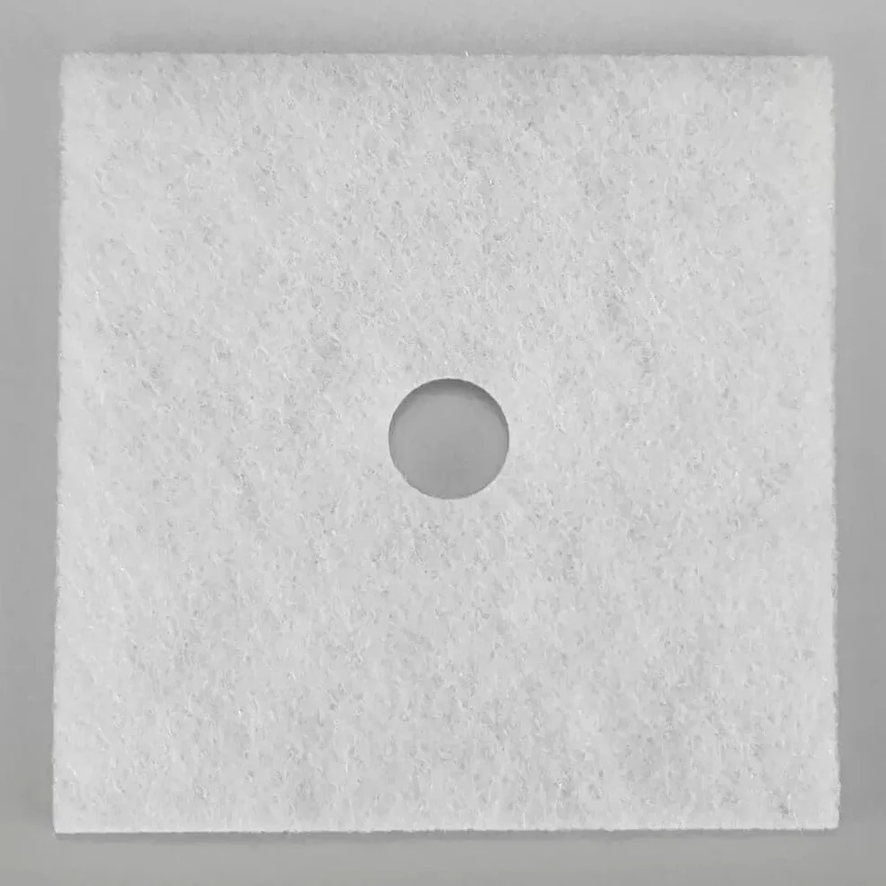 Wymienny filtr powietrza G2 klasy 135 x 135 mm, włókno kwadratowe z otworem wewnętrznym 22 mm do wentylatora Maico ZF 60/100 i wszystkich typów ER, biały