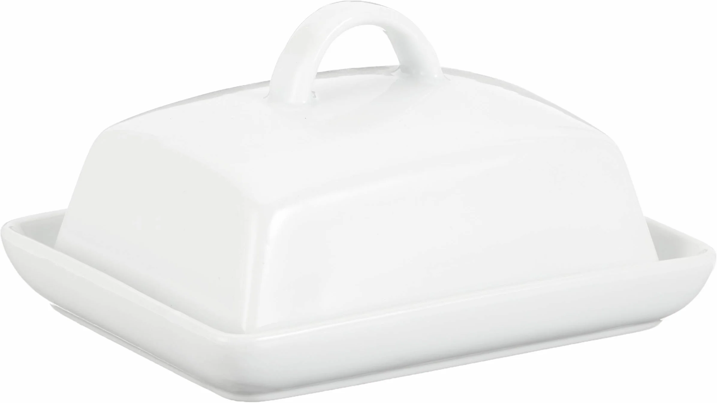 axentia 811175 Maselniczka Porcelanowa Biała