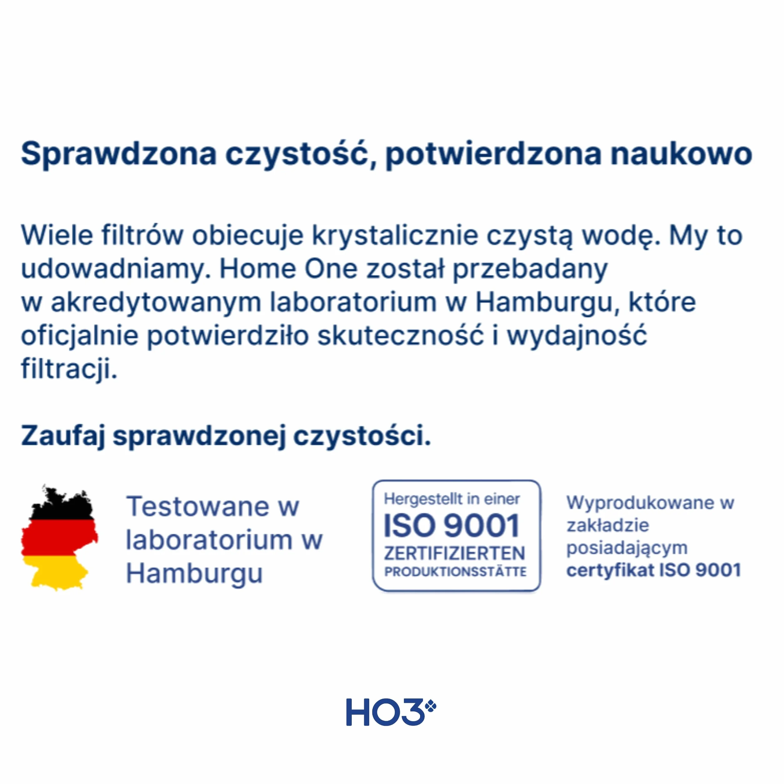 HO3® Home One Osmoza do wody pitnej z 4 poziomami temperatury (RT, 50, 85, 95°C), 5 poziomów emisji wody, z technologią filtrowania w czasie rzeczywistym TDS, MicroShield, filtr wody (czarny)