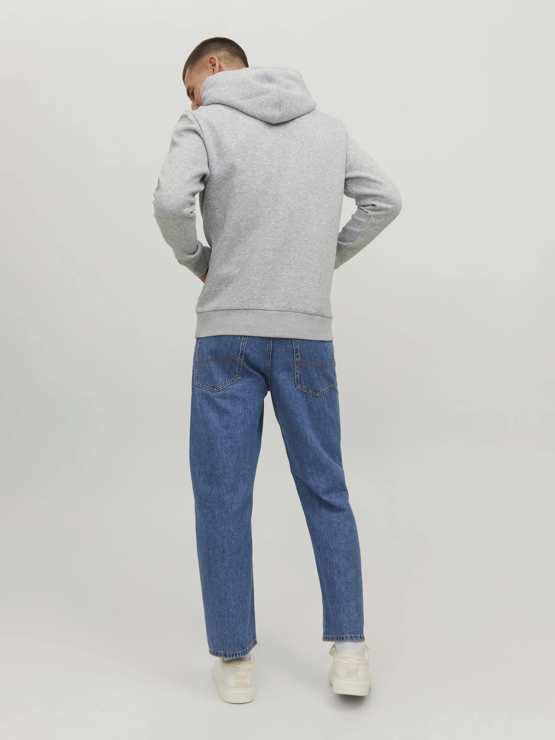 JACK & JONES Jjecorp Logo Sweat Hood Noos 12137054 Bluza Z Kapturem Mężczyźni