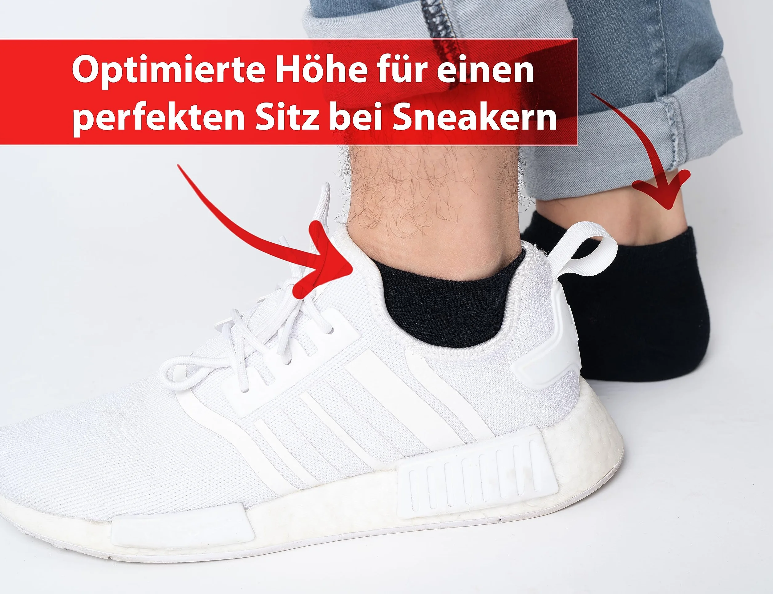 Skarpetki męskie do trampek, 10 par, kolor czarny, 5% elastan, 95% bawełna, unisex