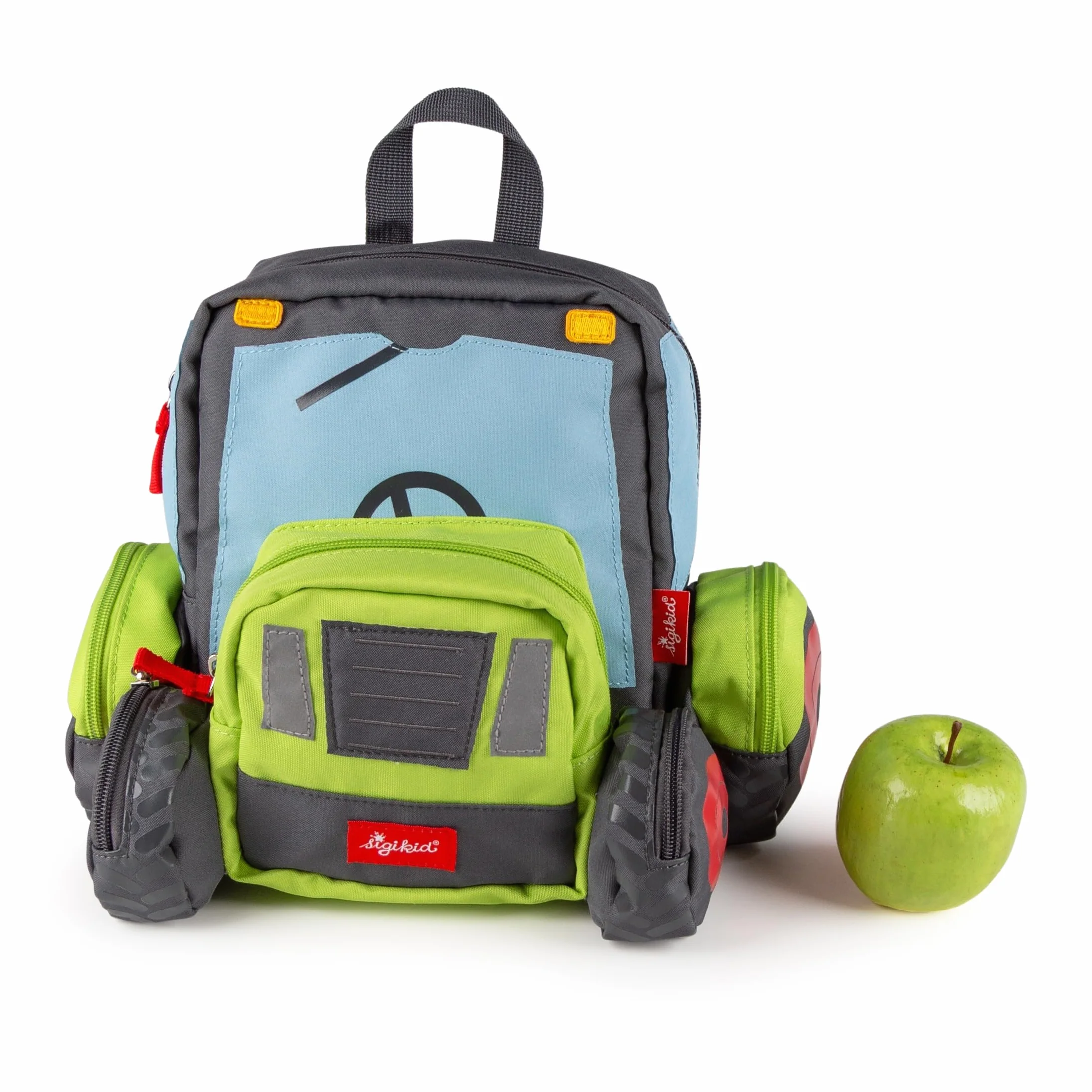 Sigikid Uniseks - Dzieci Traktor Plecak, Wielokolorowy, 5.2 l
