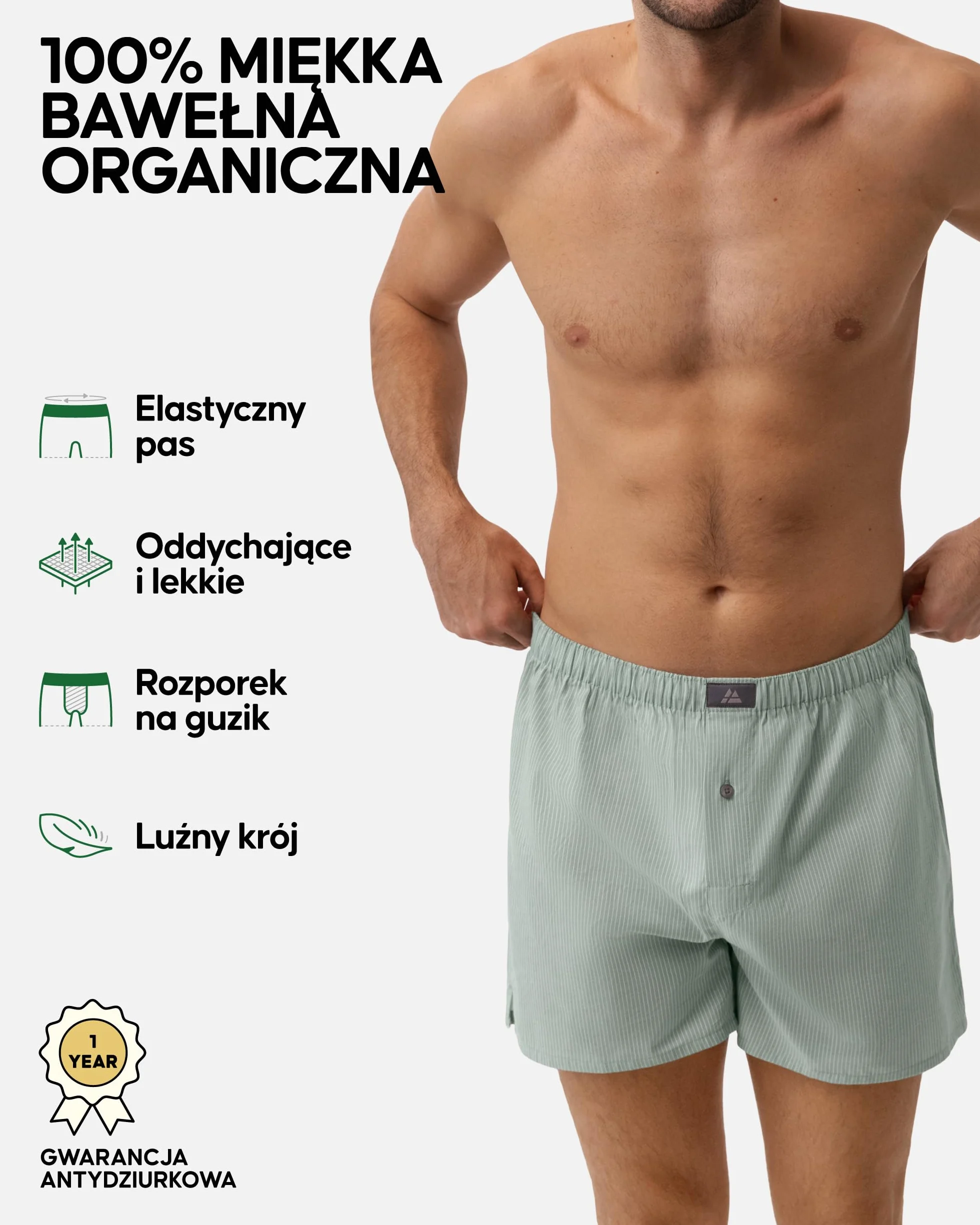 DANISH ENDURANCE 4 i 6 PACK luźne bokserki męskie, bielizna z bawełny organicznej, wygodne, dla mężczyzn