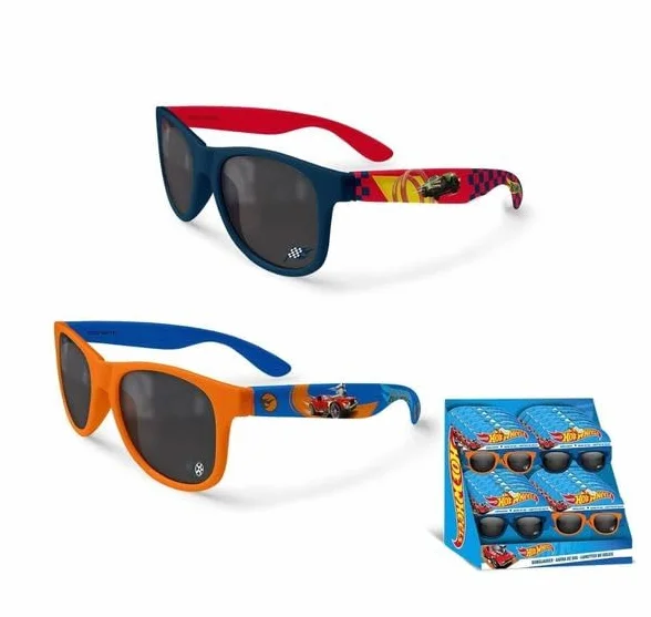 Okulary przeciwsłoneczne dla chłopców Hot Wheel, średni odcień dla dzieci od 3 lat, Hot Wheels (pomarańczowe)