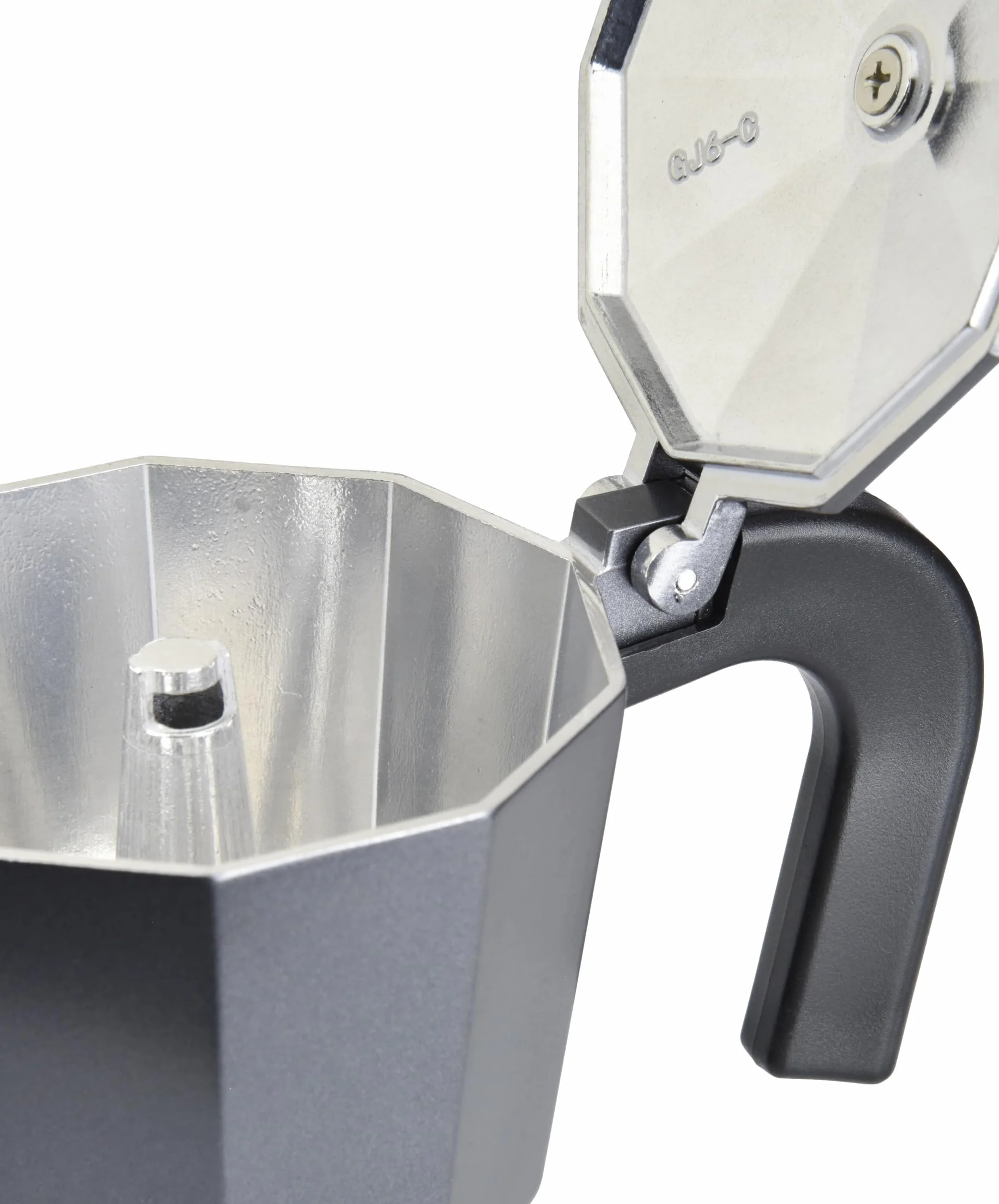 Monix Vitro Noir nieprzywierający zaparzacz do kawy aluminium czarny 6 filiżanek