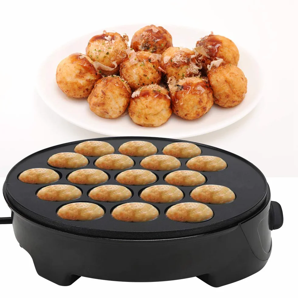 Takoyaki Maker Octopus Ball Making Machine 18 Grid Kitchen Electric Machine do robienia japońskich kulek Octopus Takoyaki 220-240V (ue)
