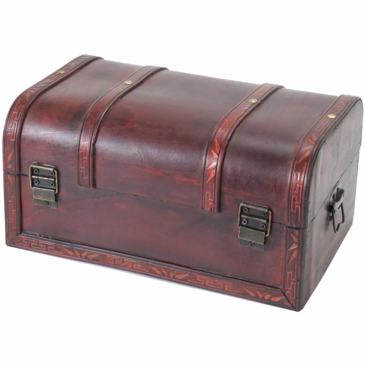 Drewniana skrzynia na skarby 30x20x15 cm HMF 6406-130
