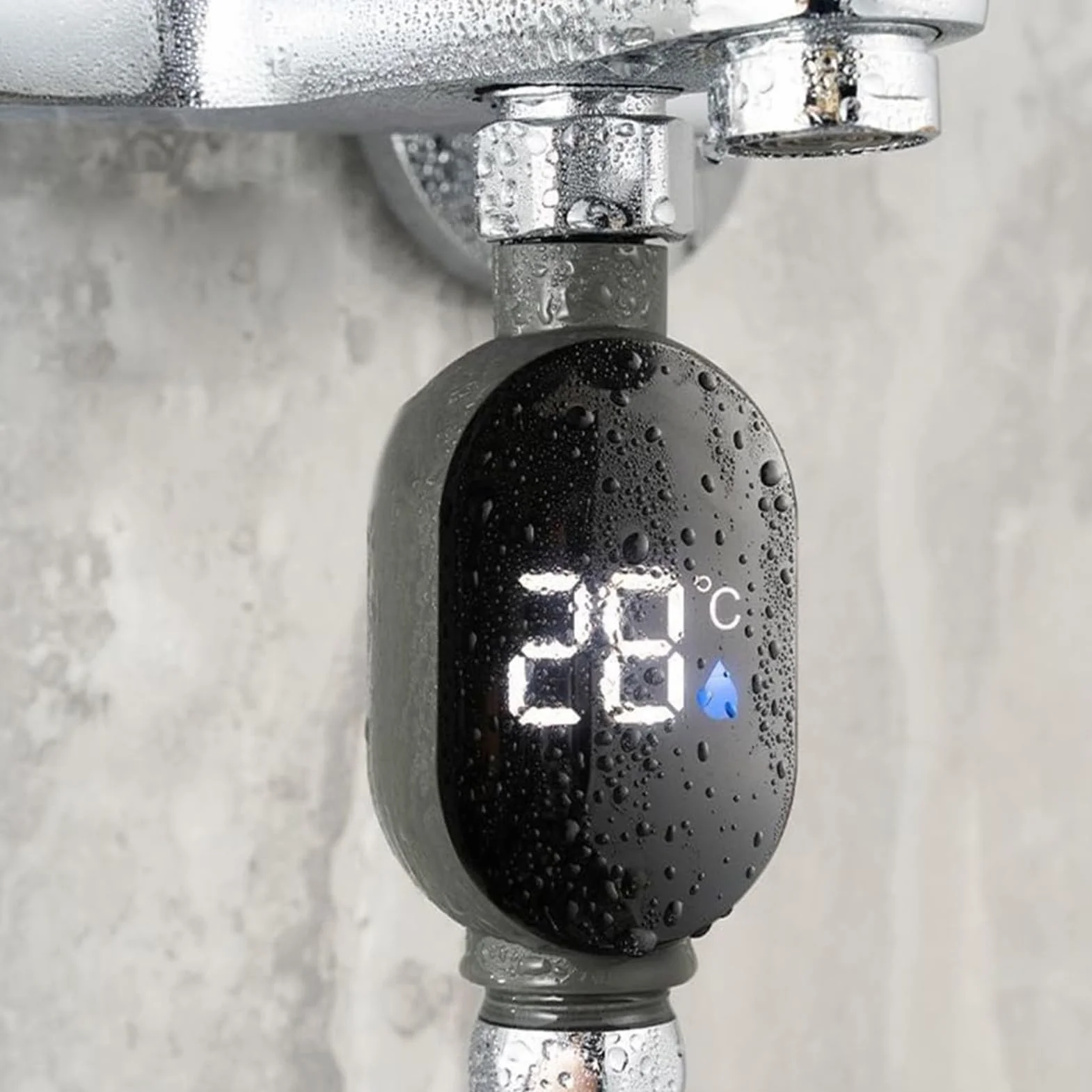 Wskaźnik temperatury wody pod prysznic | Czujnik temperatury wody z cyfrowym wyświetlaczem LED do kąpieli dla niemowląt | Wodoodporne akcesoria łazienkowe do domu hotelu
