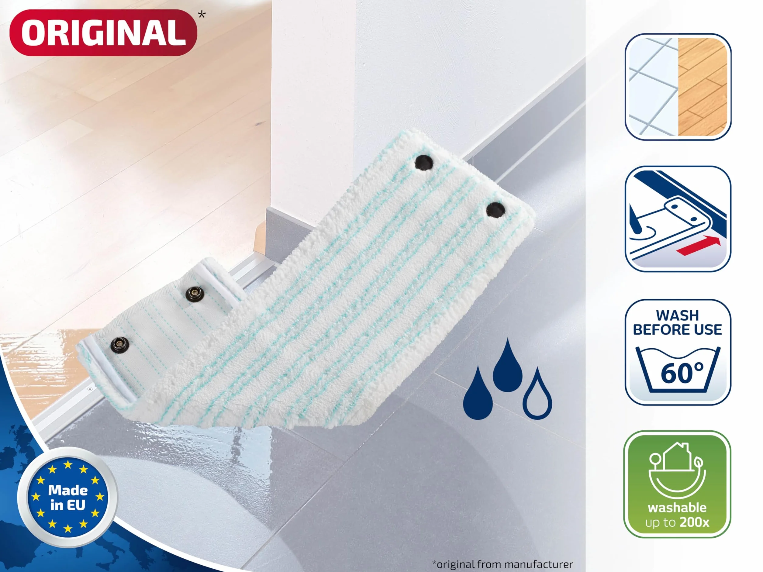 Leifheit Clean Twist XL micro duo nakładka z mikrofibry do podłóg