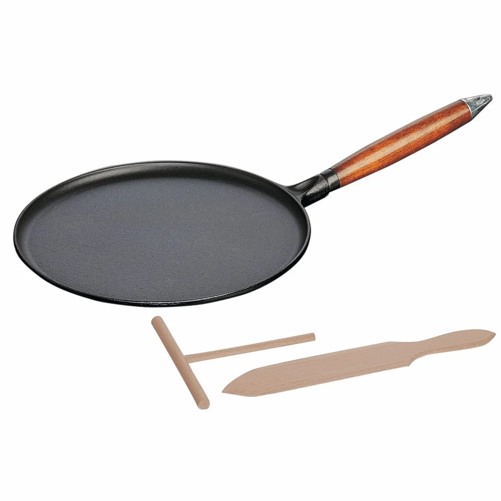 Staub Patelnia żeliwna 28 cm Czarny