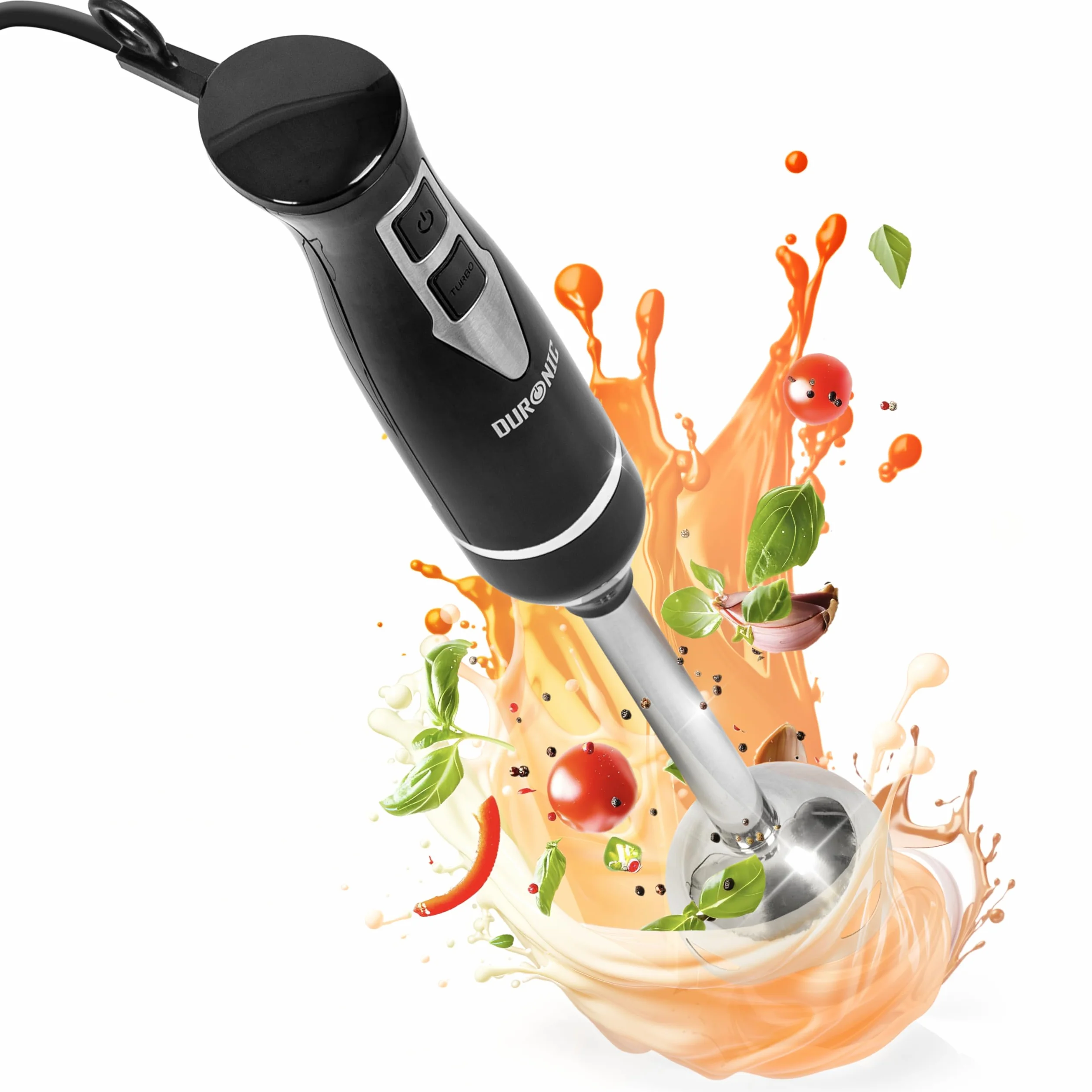 Duronic HB35B Blender ręczny 350W 4 ostrza ze stali nierdzewnej