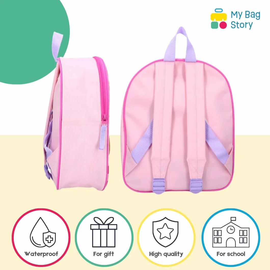 mybagstory - Plecak - 3D - Pat Patrol - Różowy - Dzieci - Szkoła - Przedszkole - Przedszkole - Szkoła Podstawowa - Tornister dziewczęcy - Rozmiar 32 cm - Regulowane ramiączka - Pomysł na prezent,